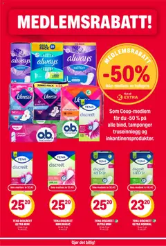 Forhåndsvisning av Coop Extra kundeavis gyldig fra 20.10.2025 | Side: 23 | Produkter: Truseinnlegg, Pantalon en cuir