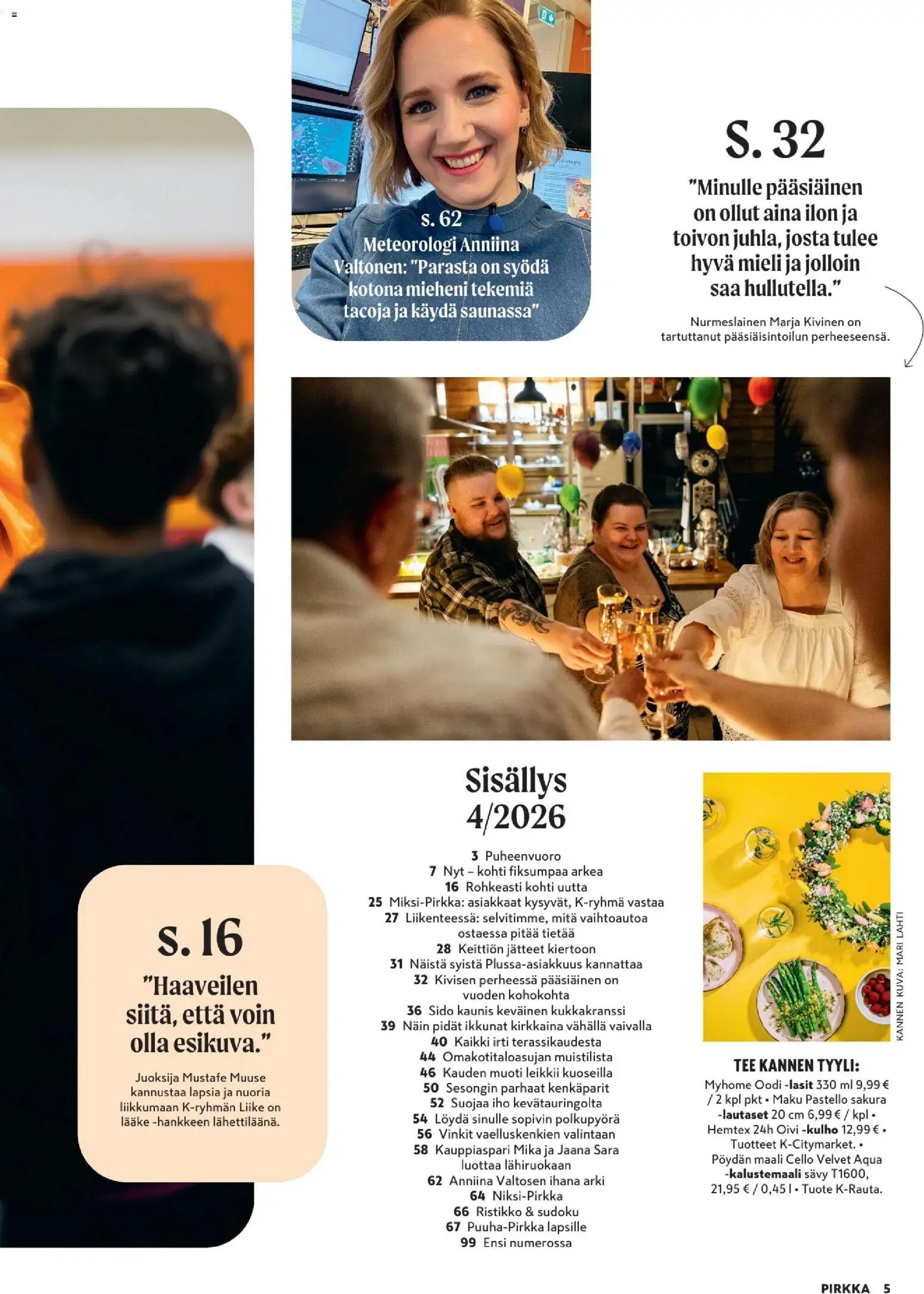 K-Market tarjoukset - Pirkka – voimassa 25.03.2026 alkaen | Sivu: 5 | Tuotteet: Maali, Tee, Polkupyörä