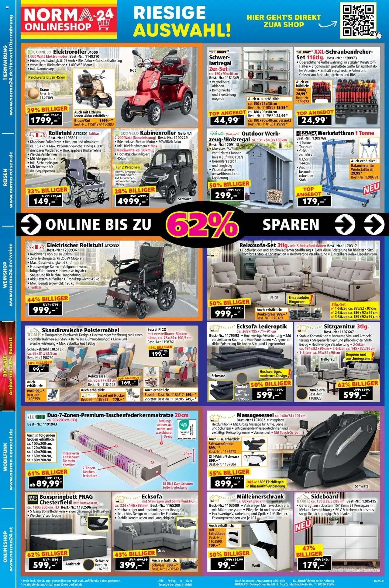 Norma Online Shop gültig ab 14.09.2025 | Seite: 2 | Produkte: Sessel
