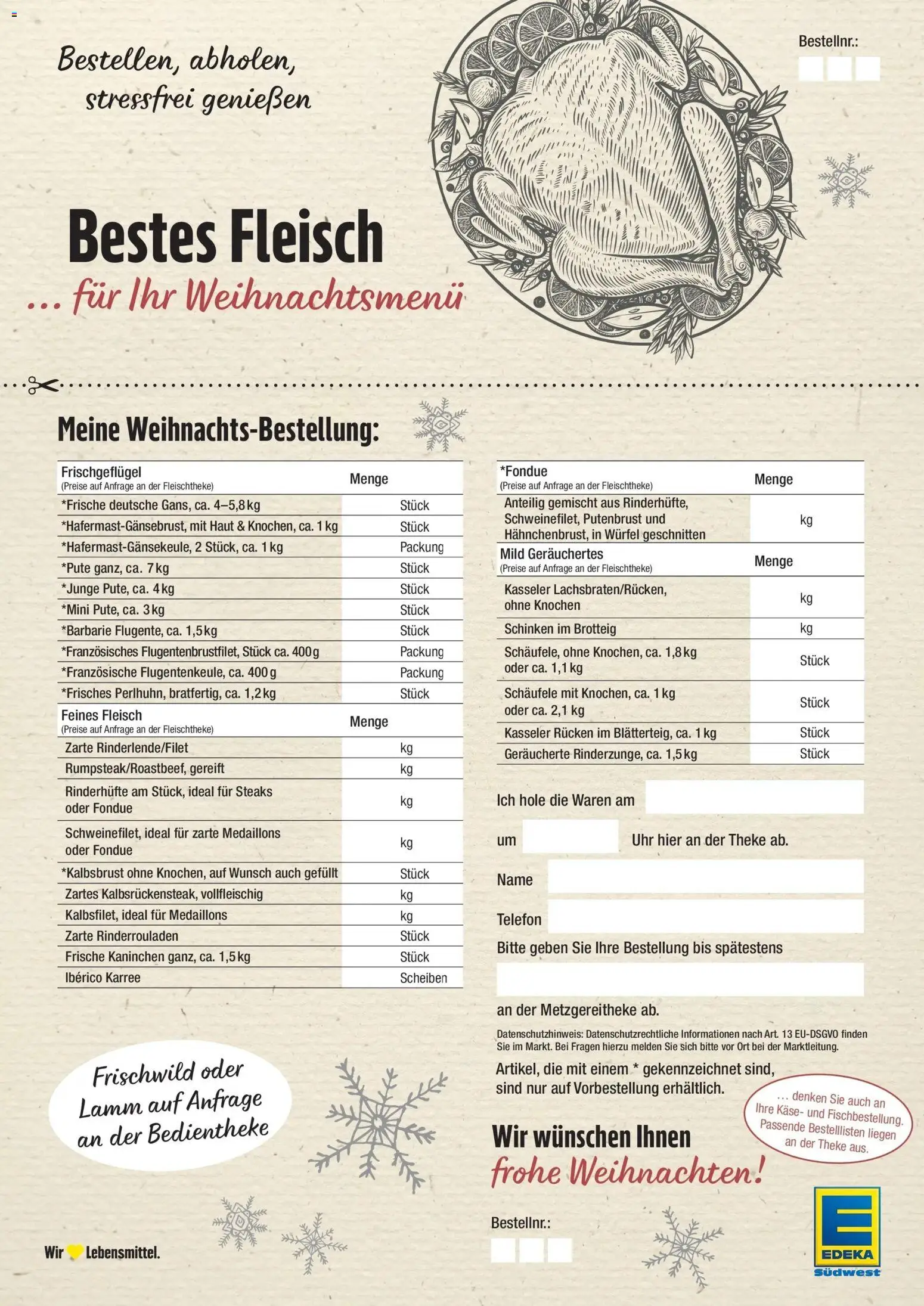 Edeka prospekt Weinstadt - Endersbach	 – gültig ab 14.12.2025 | Seite: 40 | Produkte: Pute, Schinken, Steak, Uhr