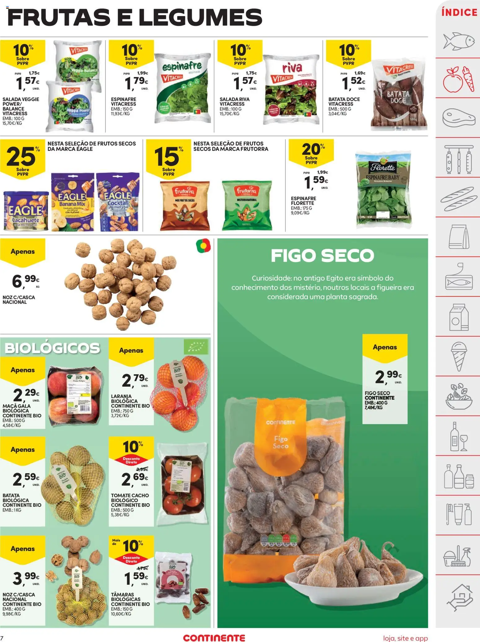 Continente folheto │ válido de 11.11.2025 | Página: 7 | Produtos: Sal, Maça, Tomate, Salada