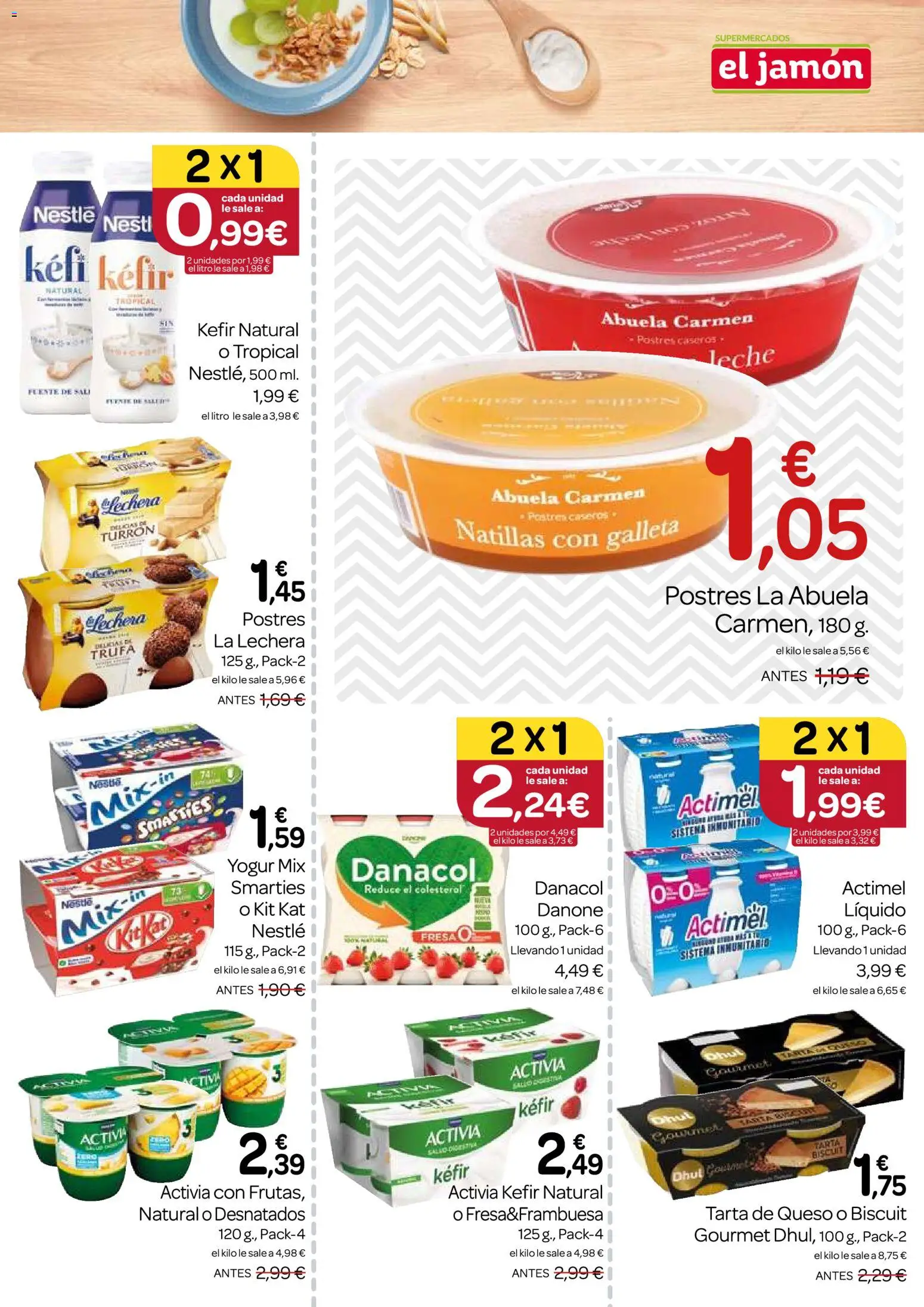 Supermercados El Jamón folleto │ válido desde el 26.02.2026 | Página: 19 | Productos: Leche, Queso, Yogur, Jamón