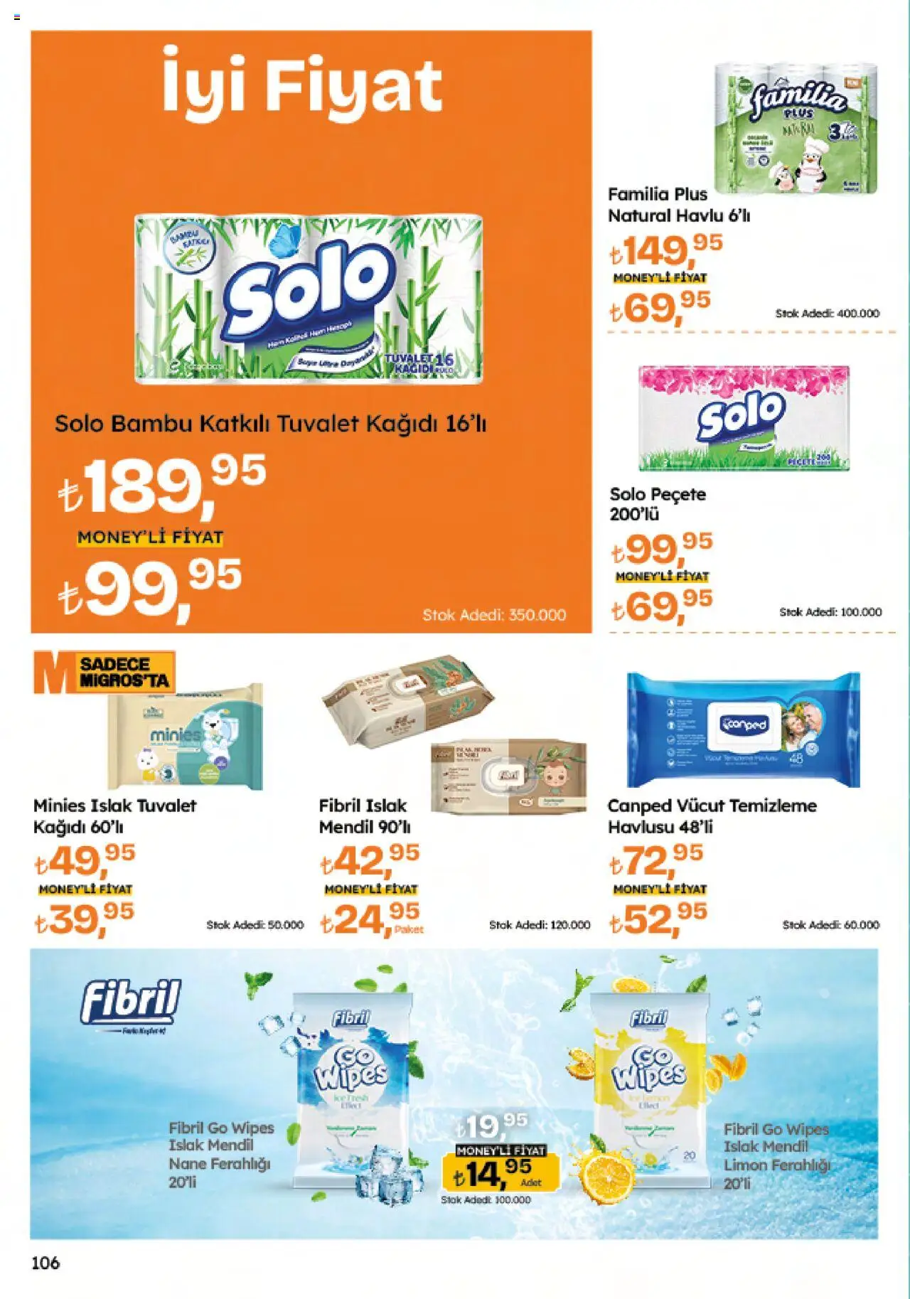 Migros Katalog - 5M Migroskop Dijital - 12.06.2025 tarihinden itibaren geçerlidir | Sayfa: 106 | Ürünler: Tuvalet, Mendil, Limon, Nane