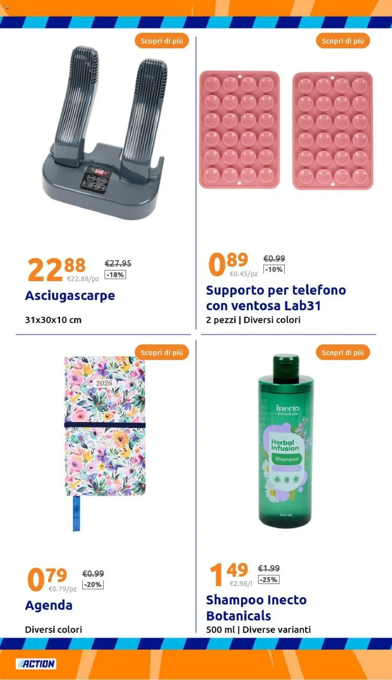 Volantino Action del 17.09.2025 | Pagina: 22 | Prodotti: Shampoo, Telefono