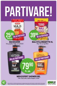 Forhåndsvisning av Kiwi kundeavis gyldig fra 13.10.2025 | Side: 22 | Produkter: Shower Gel, Сушильные машины, Ananas, Датчик руху