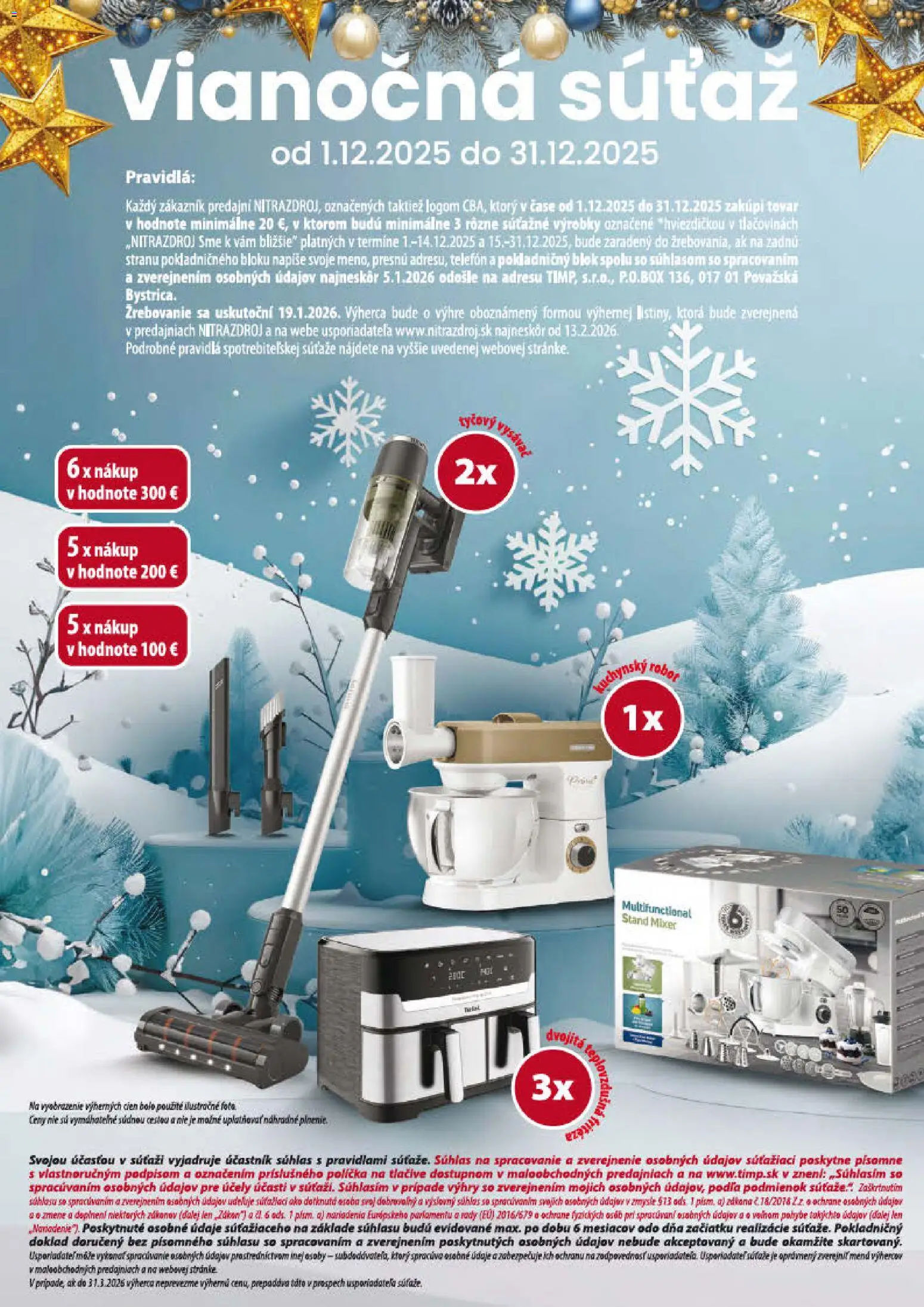 Nové Nitrazdroj akcie – leták je platný od 15.12.2025 | Strana: 2 | Produkty: Telefón, Tyčový vysávač, Vysávač