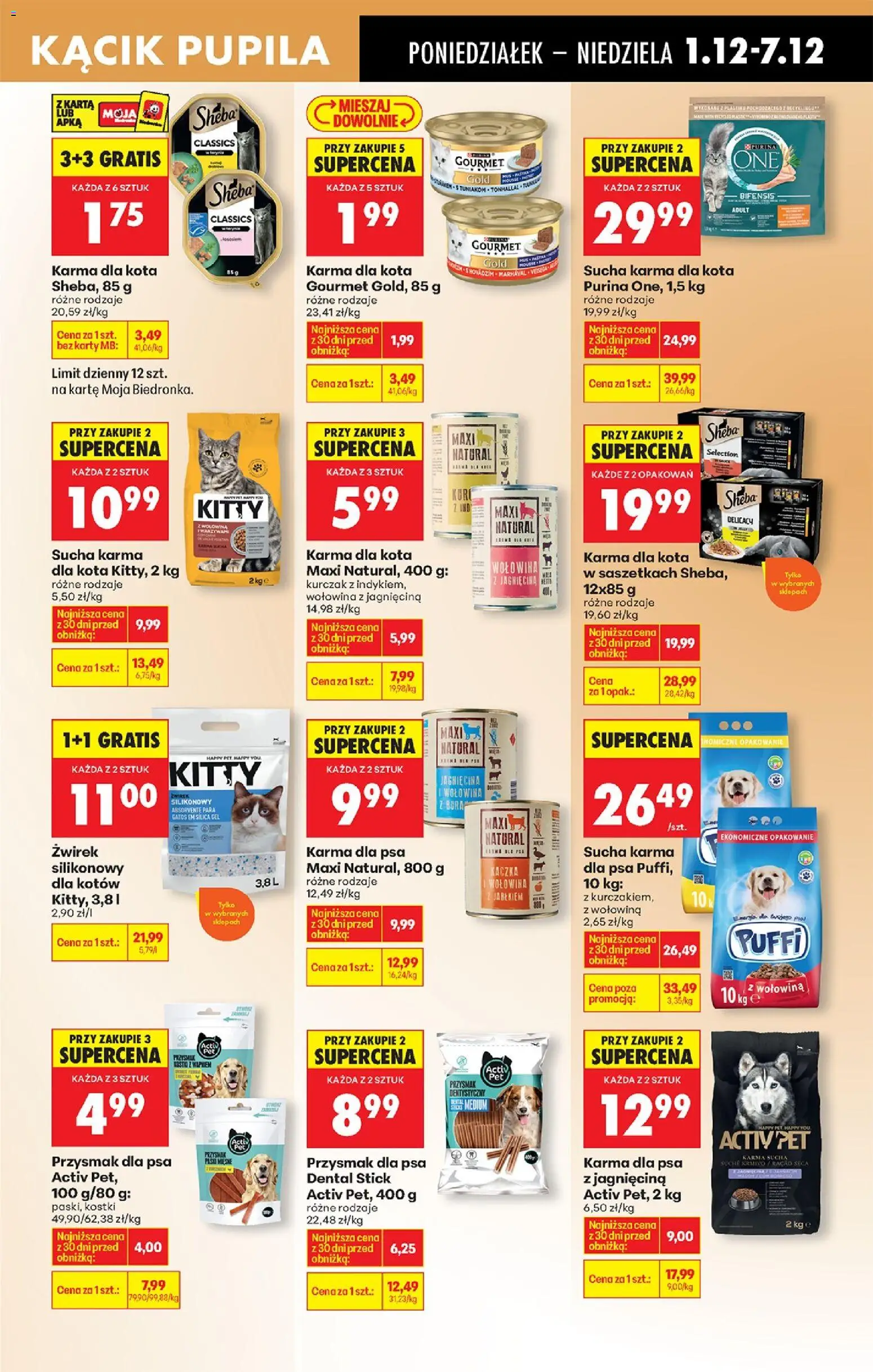 Biedronka gazetka od 01.12.2025 | Strona: 81 | Produkty: Karta, Kaczka, Jagnięcina, Karma dla kota