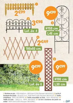 B&M - Prévisualisation de B&M - Catalogue Potager valide à partir de 11.02.2026 | Page: 17 | Produits: Treillis extensible
