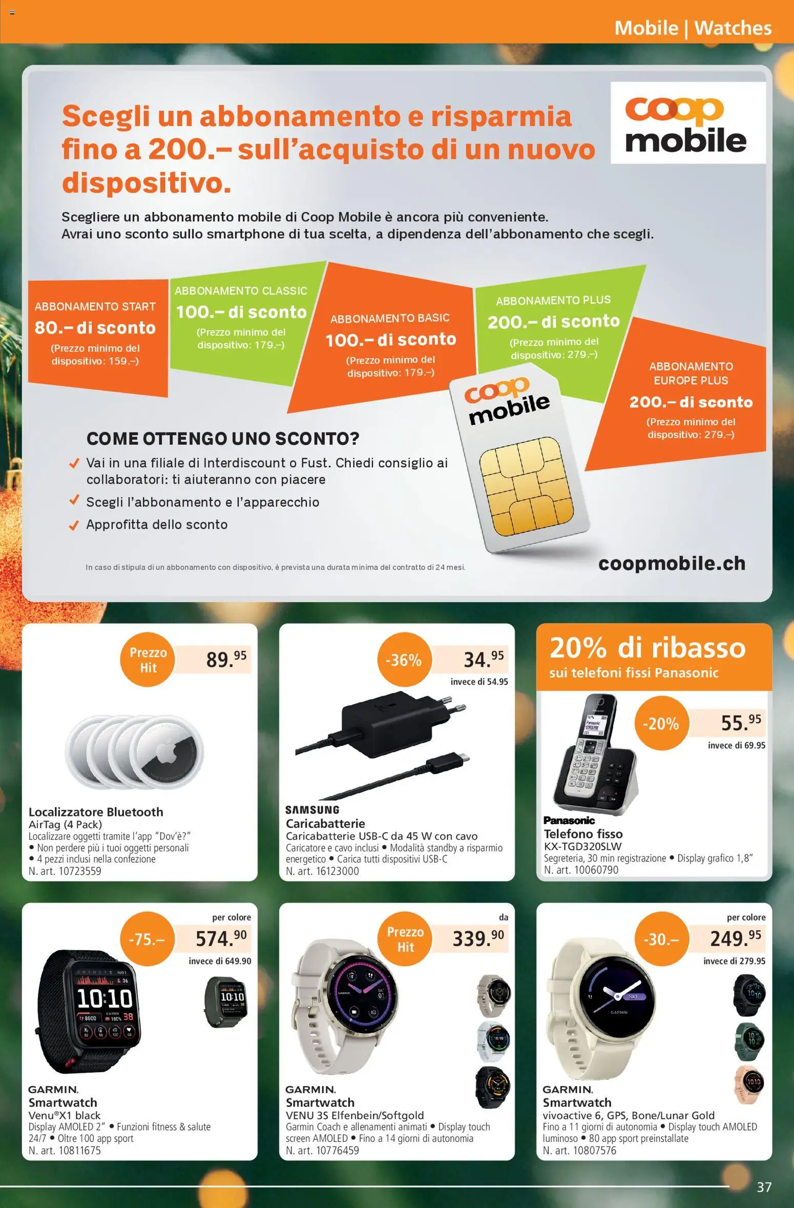 Fust Aktionen IT – gültig ab 01.12.2025 | Seite: 37 | Produkte: Smartphone, Smartwatch, Samsung, Panasonic