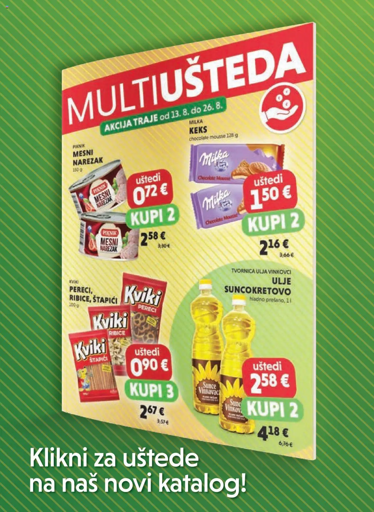 Studenac katalog | vrijedi od 13.08.2025 | Stranica: 23 | Proizvodi: Keks, Milka, Štapići, Pereci