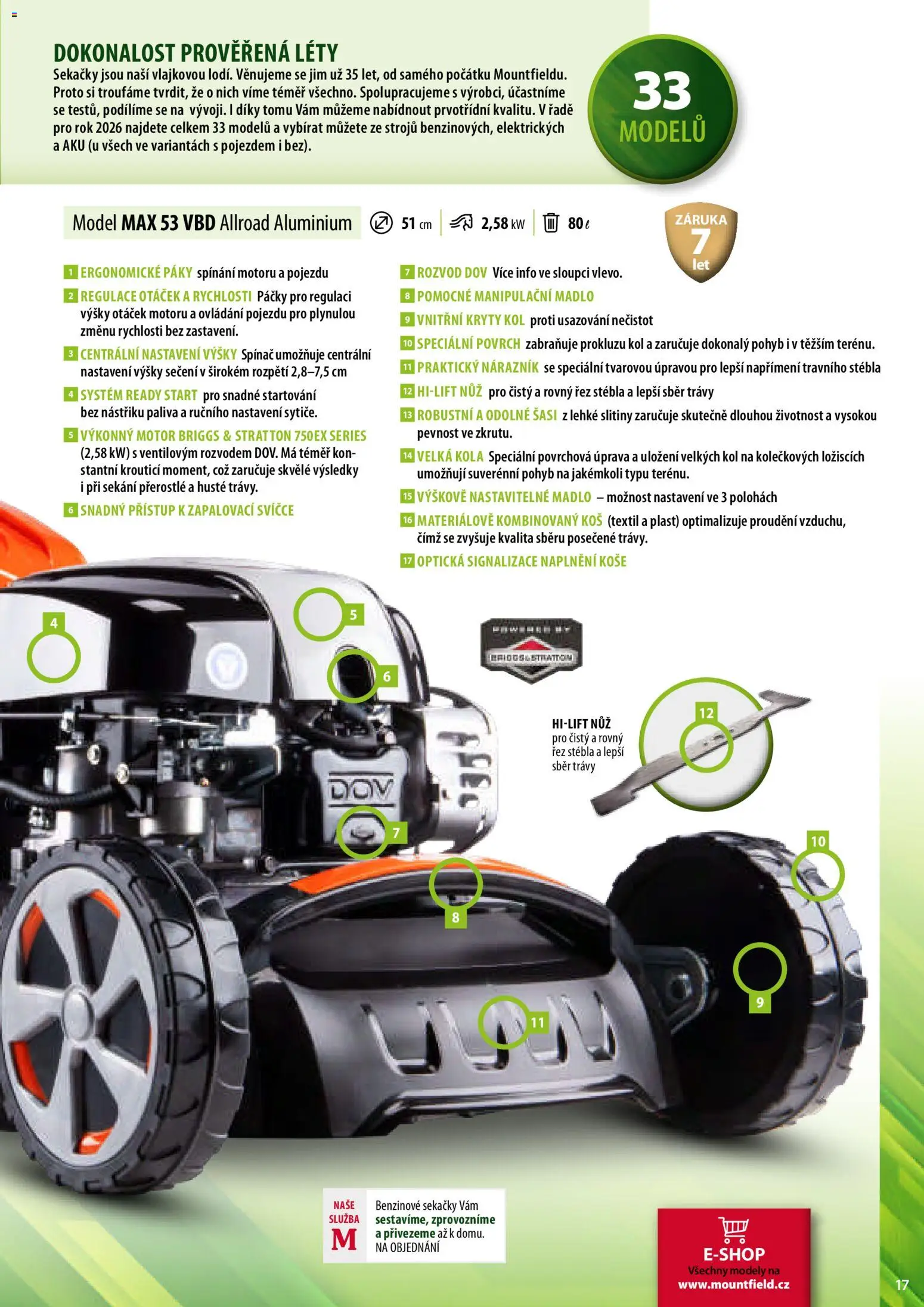 Mountfield katalog od 02.04.2026 | Strana: 17 | Produkty: Madlo, Nůž, Koš, Kola