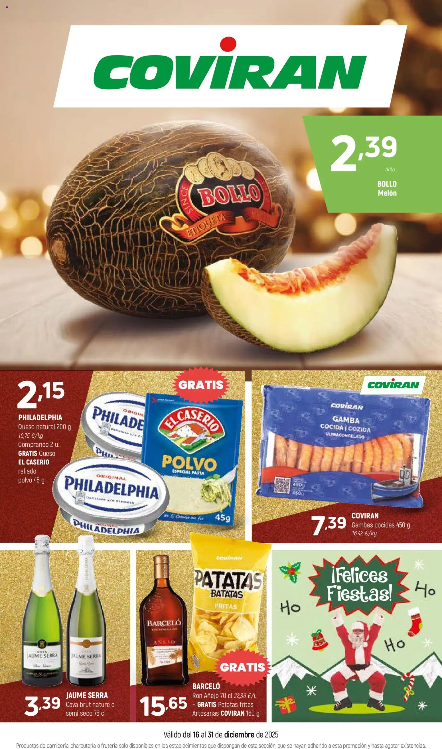 Coviran ofertas │ válido desde el 16.12.2025 | Página: 1 | Productos: Polvo, Φορτιστής, Ron, Gamba