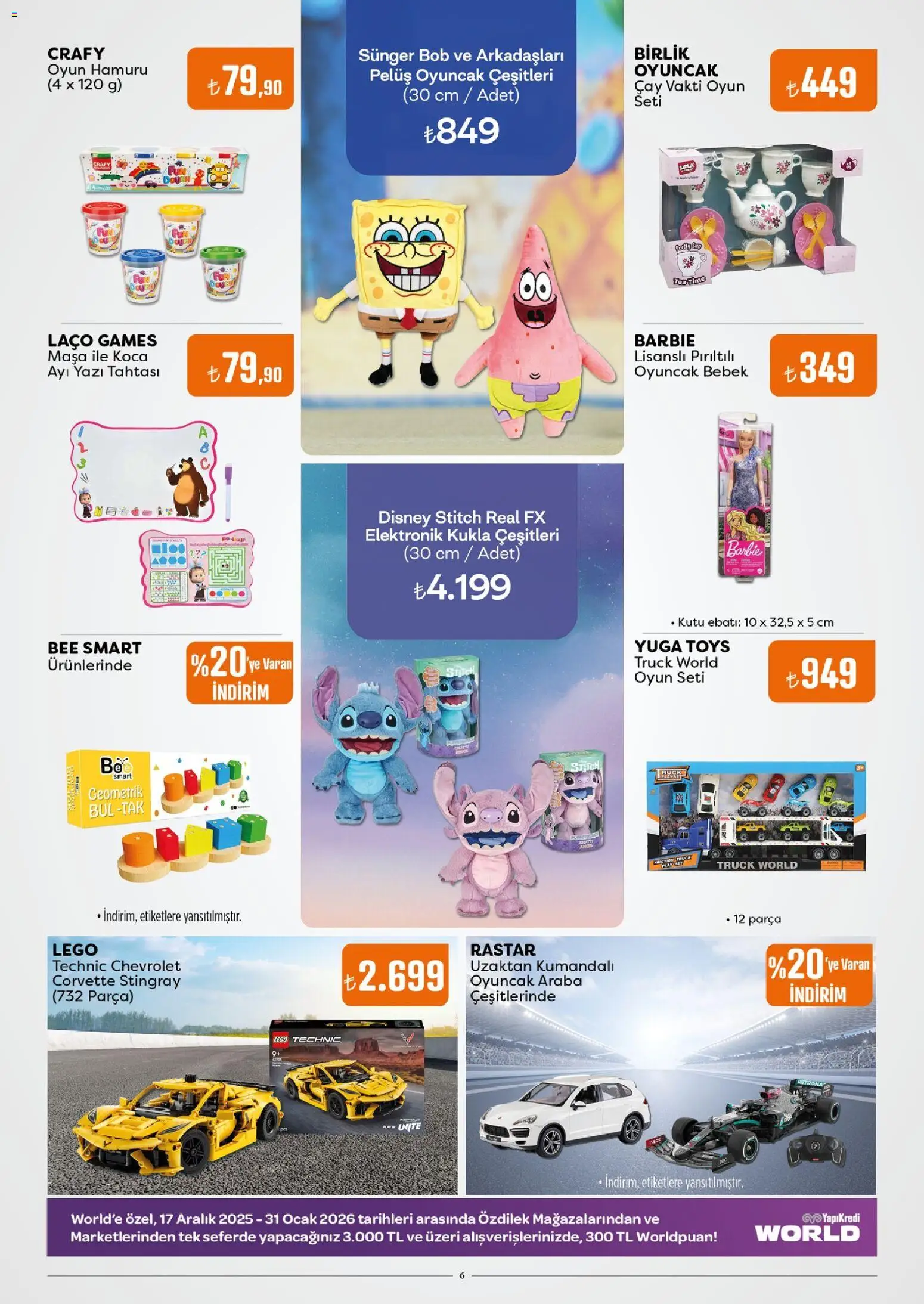 Özdilek Katalog - 15.01.2026 tarihinden itibaren geçerlidir | Sayfa: 6 | Ürünler: Masa, Oyun hamuru, Oyun, Ocak