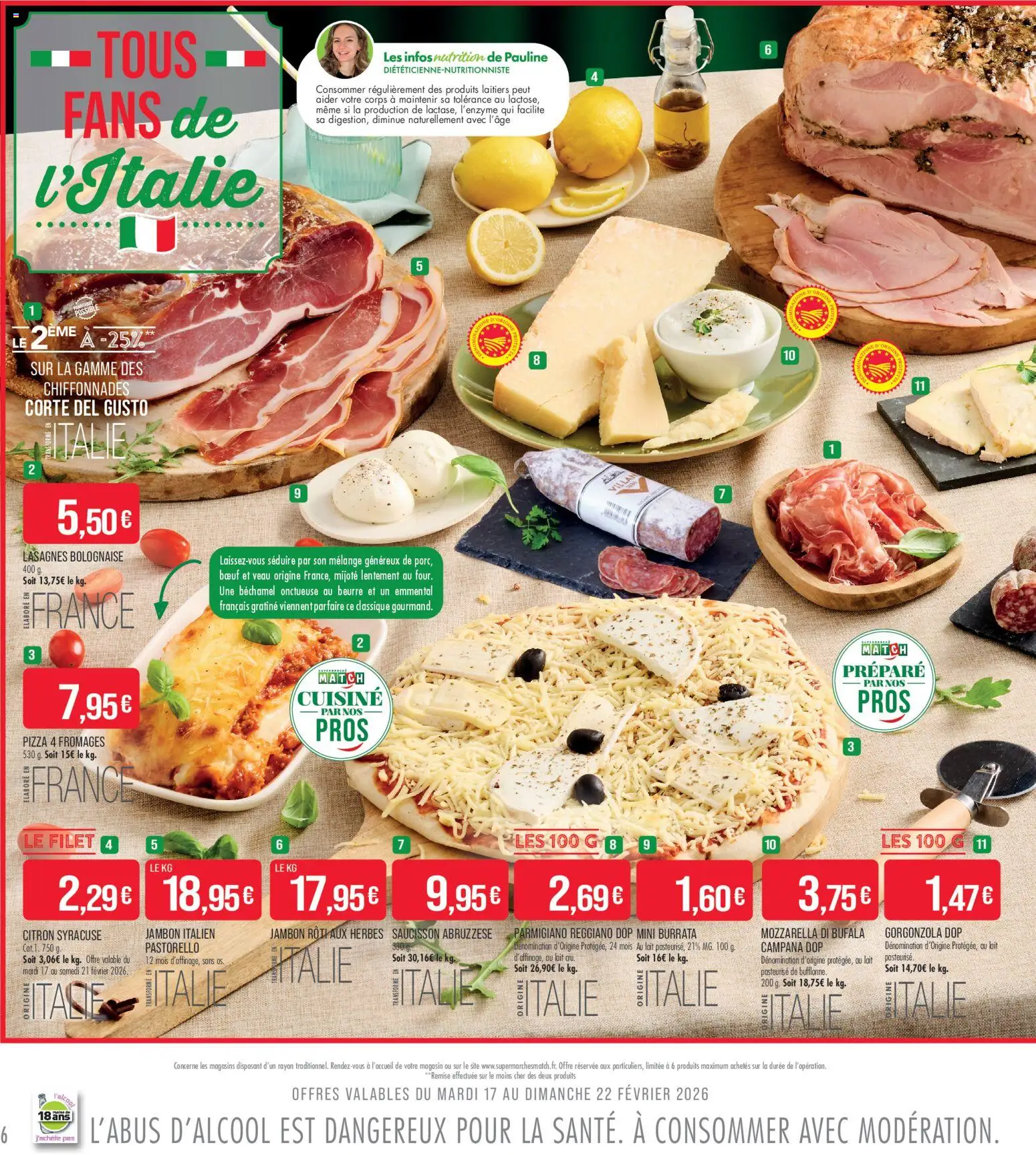 {H1} | Page: 6 | Produits: Citron, Emmental, Jambon, Pizza