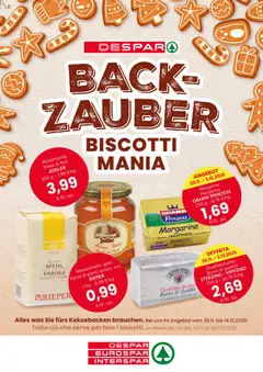 Anteprima del volantino Despar Back-Zauber Biscotti Mania catalogo valido a partire dal 20.11.2025 | Pagina: 1