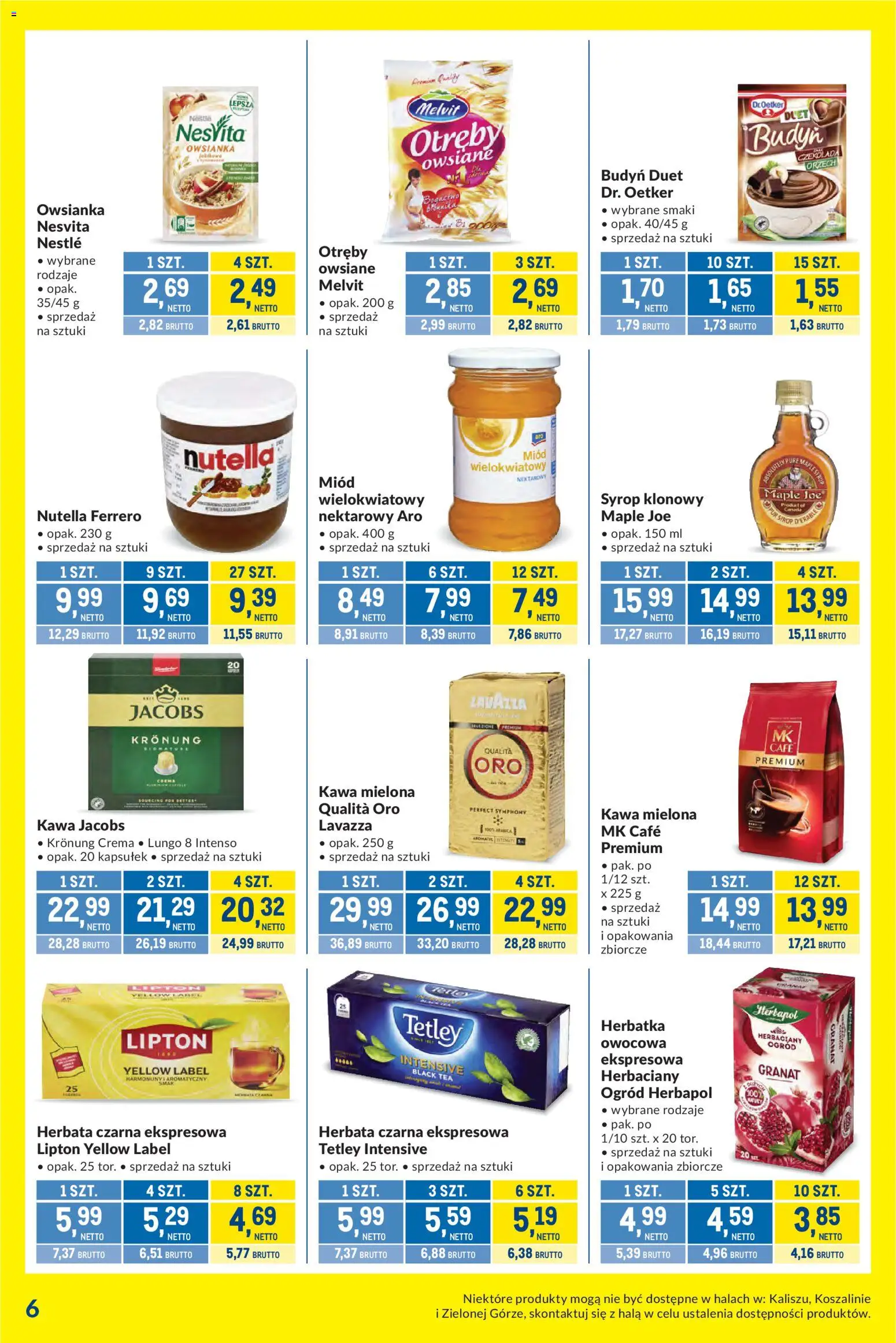 Makro Gazetka - Kupujesz więcej płacisz mniej od 27.12.2025 | Strona: 6 | Produkty: Kawa jacobs, Nutella, Lavazza, Czekolada