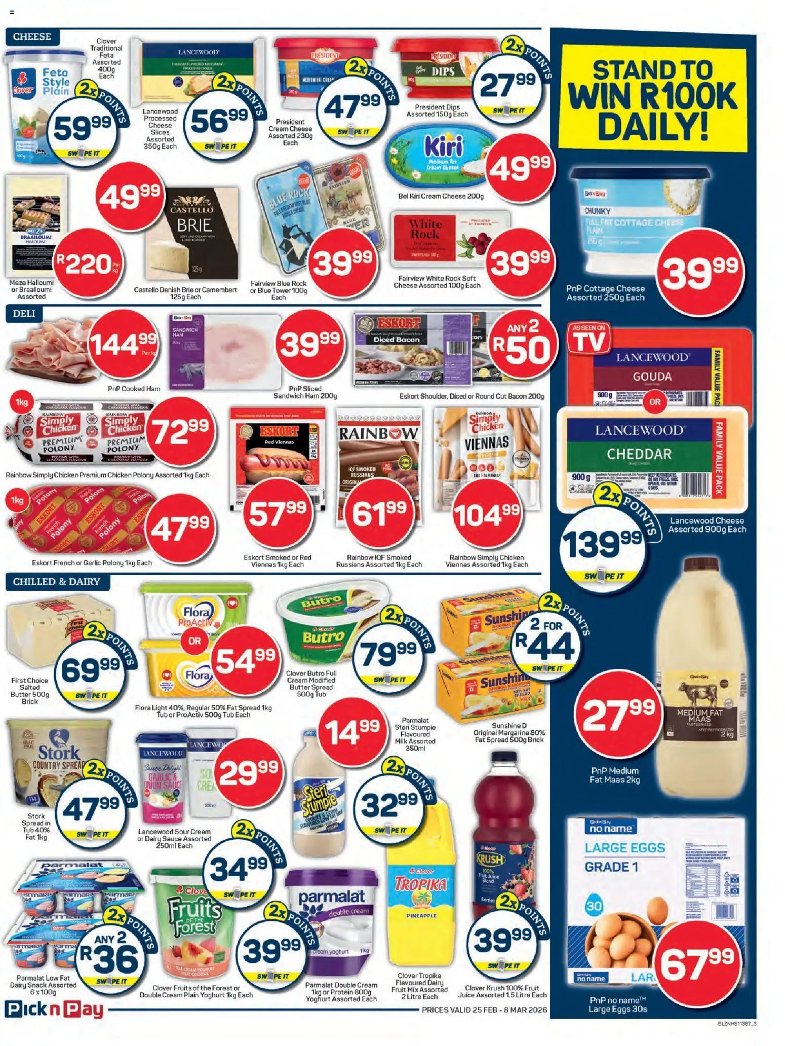 New Pick n Pay catalogue – valid from 25.02.2026 | Page: 3 | Products: Polony, Pineapple, Cream, Bacon