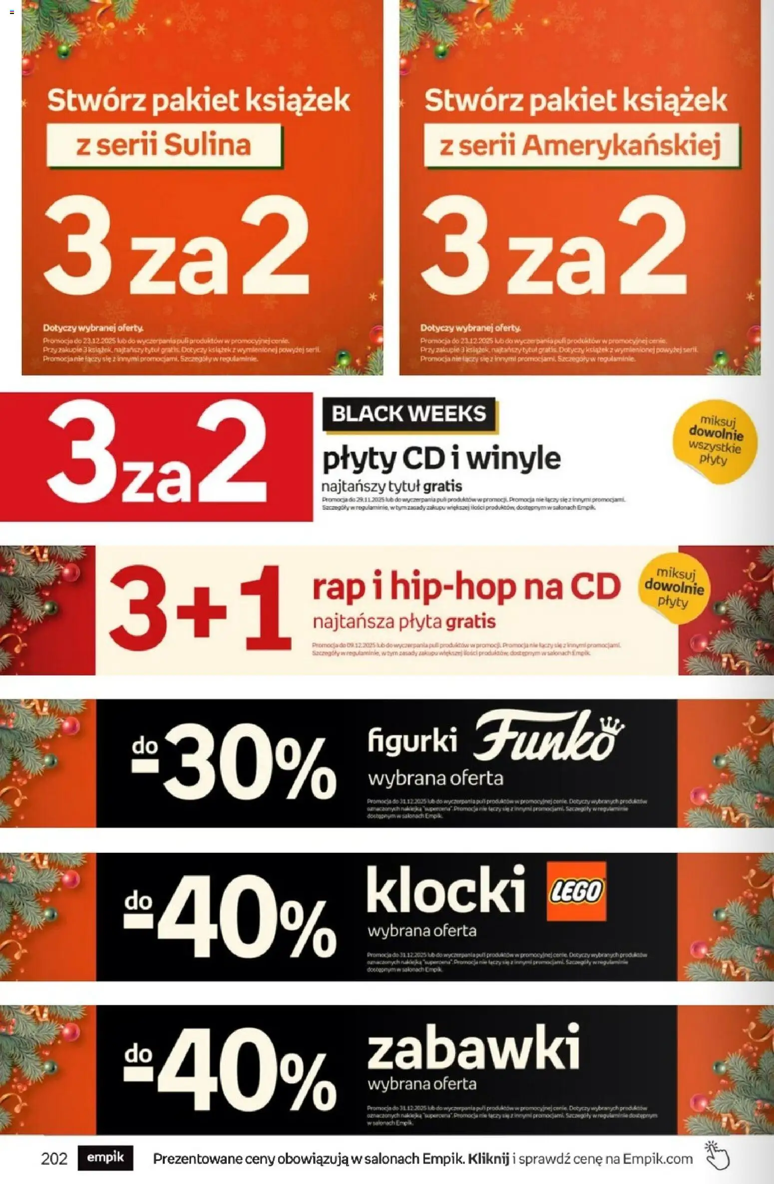 Empik Black Friday od 26.11.2025 | Strona: 202 | Produkty: Plyty, Figurki, Lego, Klocki Lego