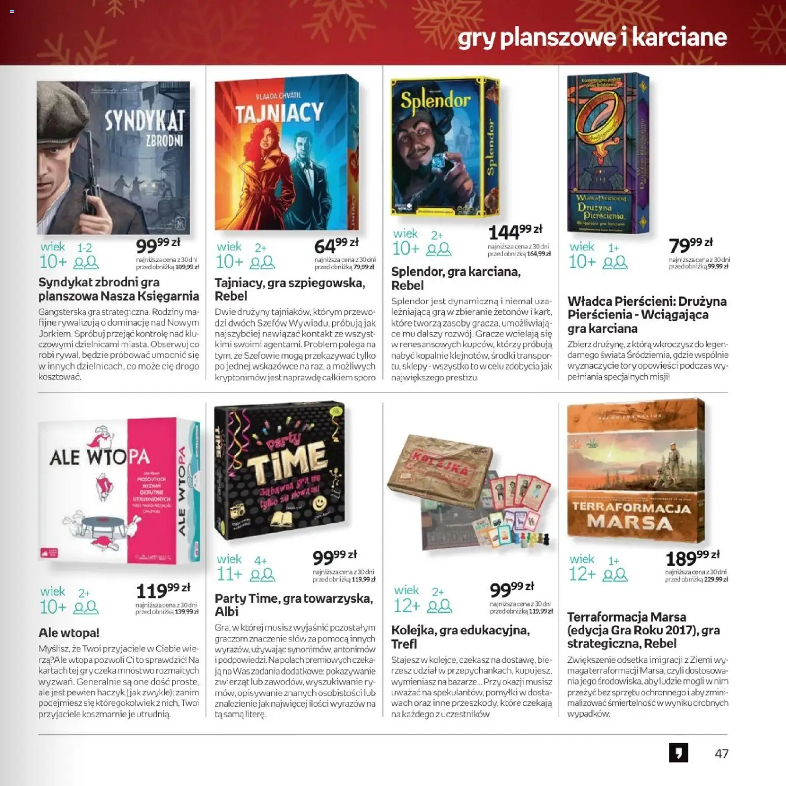 Empik promocje - Witaj w klubie znajdujących trafione prezenty dla każdego od 10.12.2025 | Strona: 47 | Produkty: Gra, Gry