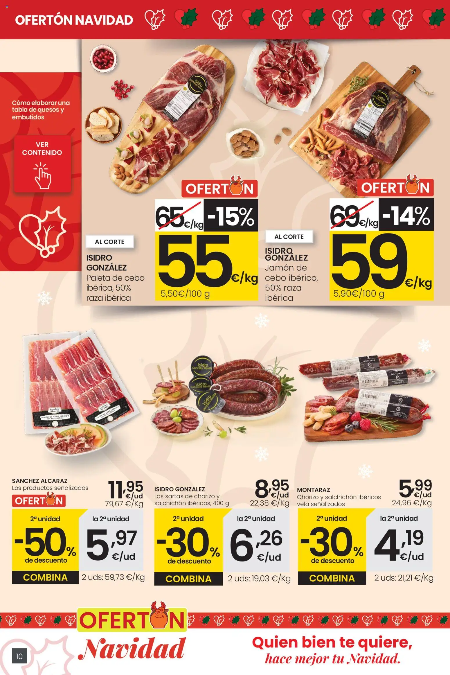 Eroski - Navidad │ válido desde el 18.12.2025 | Página: 10 | Productos: Jamón, Té, Νυχτικό, Vela