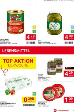 Transgourmet Flugblatt ab 08.03.2026 gültig | Seite: 13 | Produkte: Gurken, Wurst, Libacomb, Tomaten