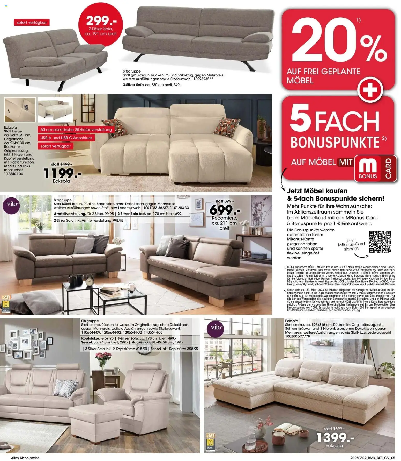 Möbel Martin Wochenangebote – gültig ab 02.03.2026 | Seite: 5 | Produkte: Kissen, Sofa, Sessel, Kuchen