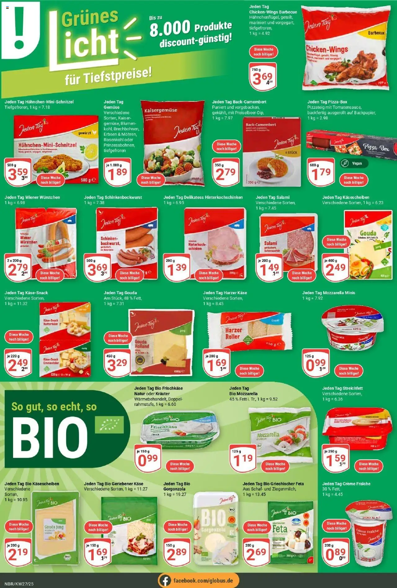 Globus prospekt Neubrandenburg	 - gültig ab dem 29.06.2025 | Seite: 13 | Produkte: Wiener wurstchen, Mozzarella, Blumen, Frischkase