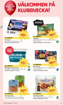 Hemköp reklamblad aktuell från 18.08.2025 | Sida: 5 | Produkter: Vegofärs, Creme fraiche