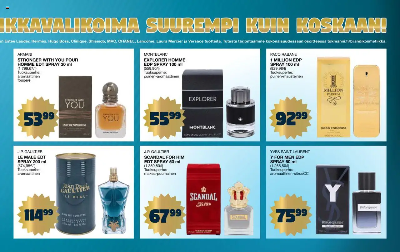 Tokmanni - Kosmetiikkaliite – voimassa 13.10.2025 alkaen | Sivu: 3 | Tuotteet: Eau de toilette