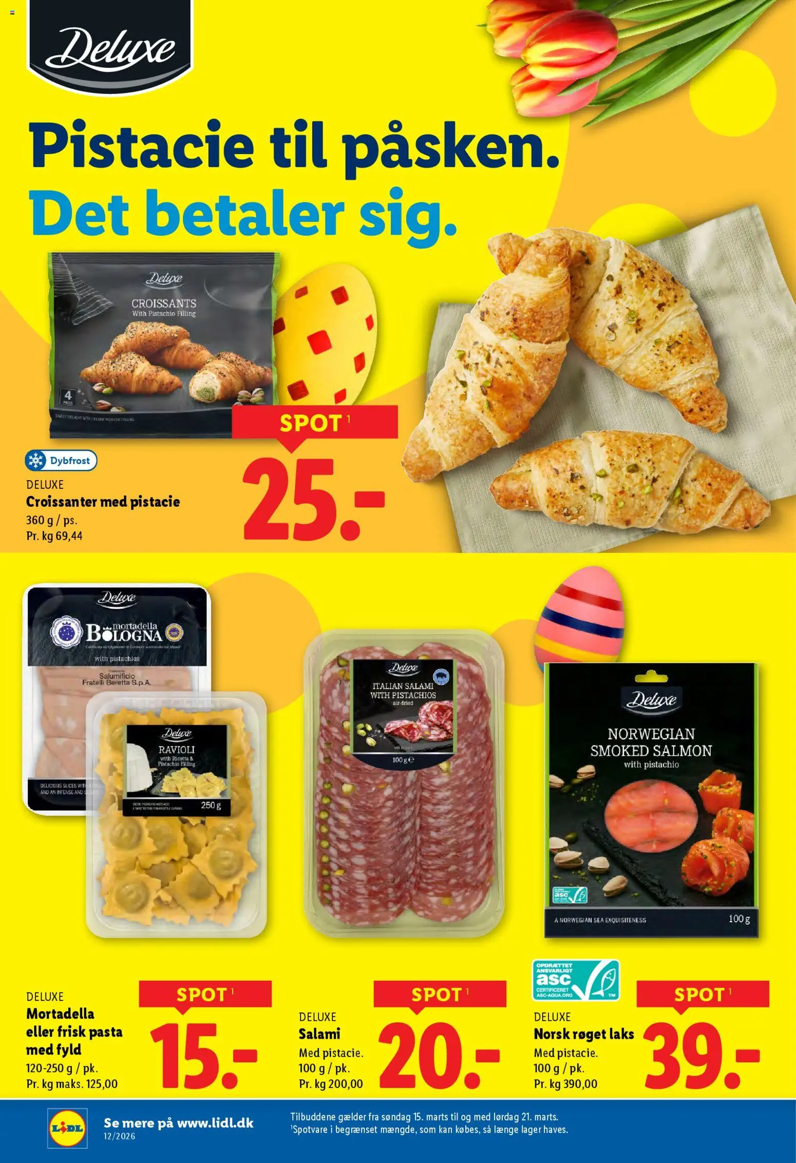 Lidl - Weekend avis tilbudsavis – gyldig fra 19.03.2026 | Side: 28 | Produkter: Croissanter, Salami, Pasta, Søm
