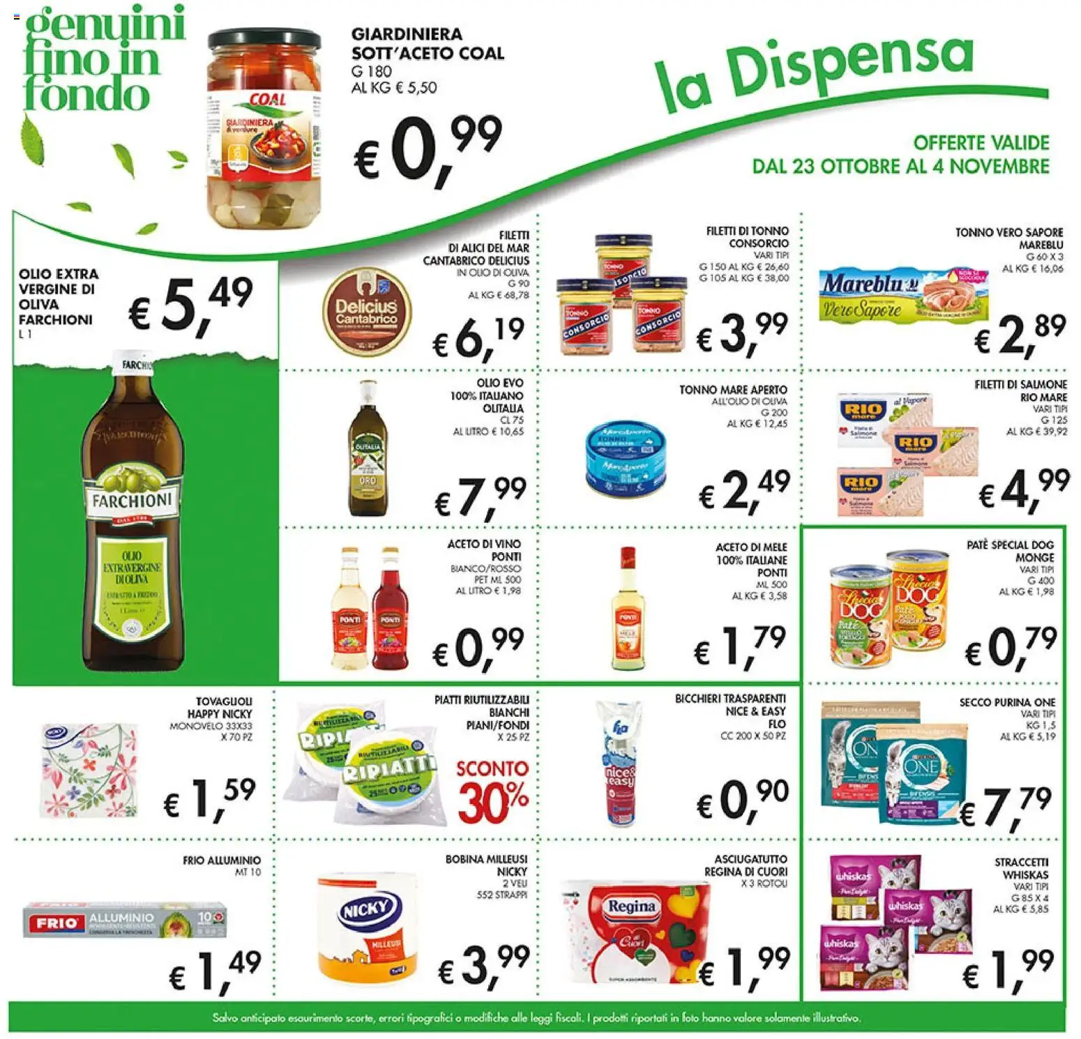 Volantino Coal del 23.10.2025 | Pagina: 19 | Prodotti: Paté, Salmone, Tonno, Asciugatutto