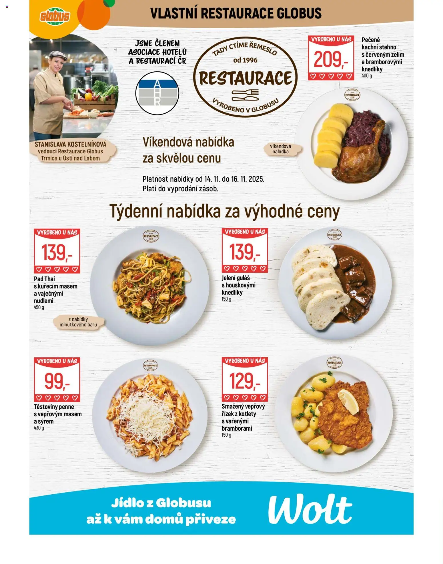 Globus leták - Trmice od 12.11.2025 | Strana: 7 | Produkty: Penne, Globus, Těstoviny, Guláš
