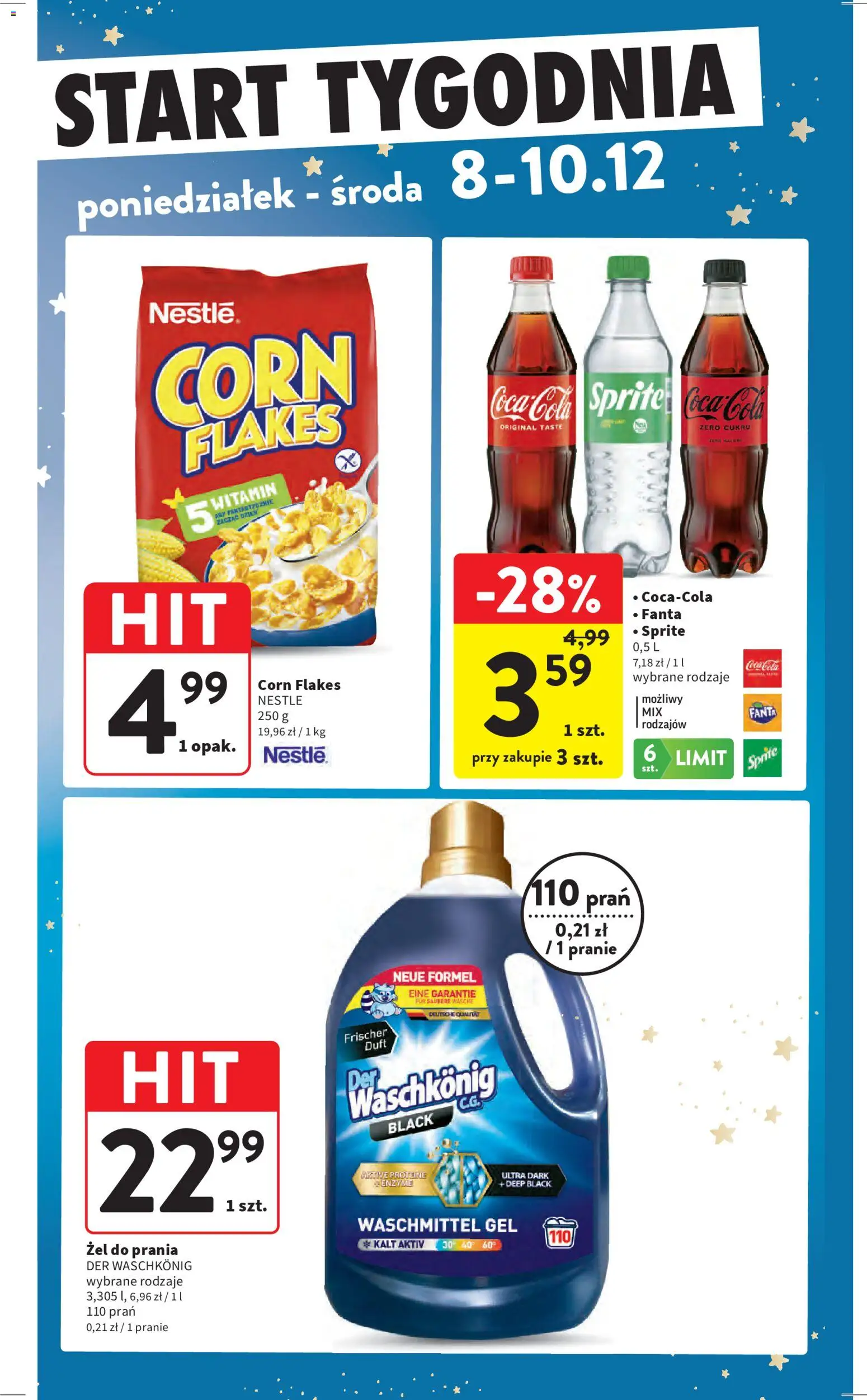 Intermarche Gazetka od 04.12.2025 | Strona: 59 | Produkty: Sprite, Coca cola, Corn Flakes