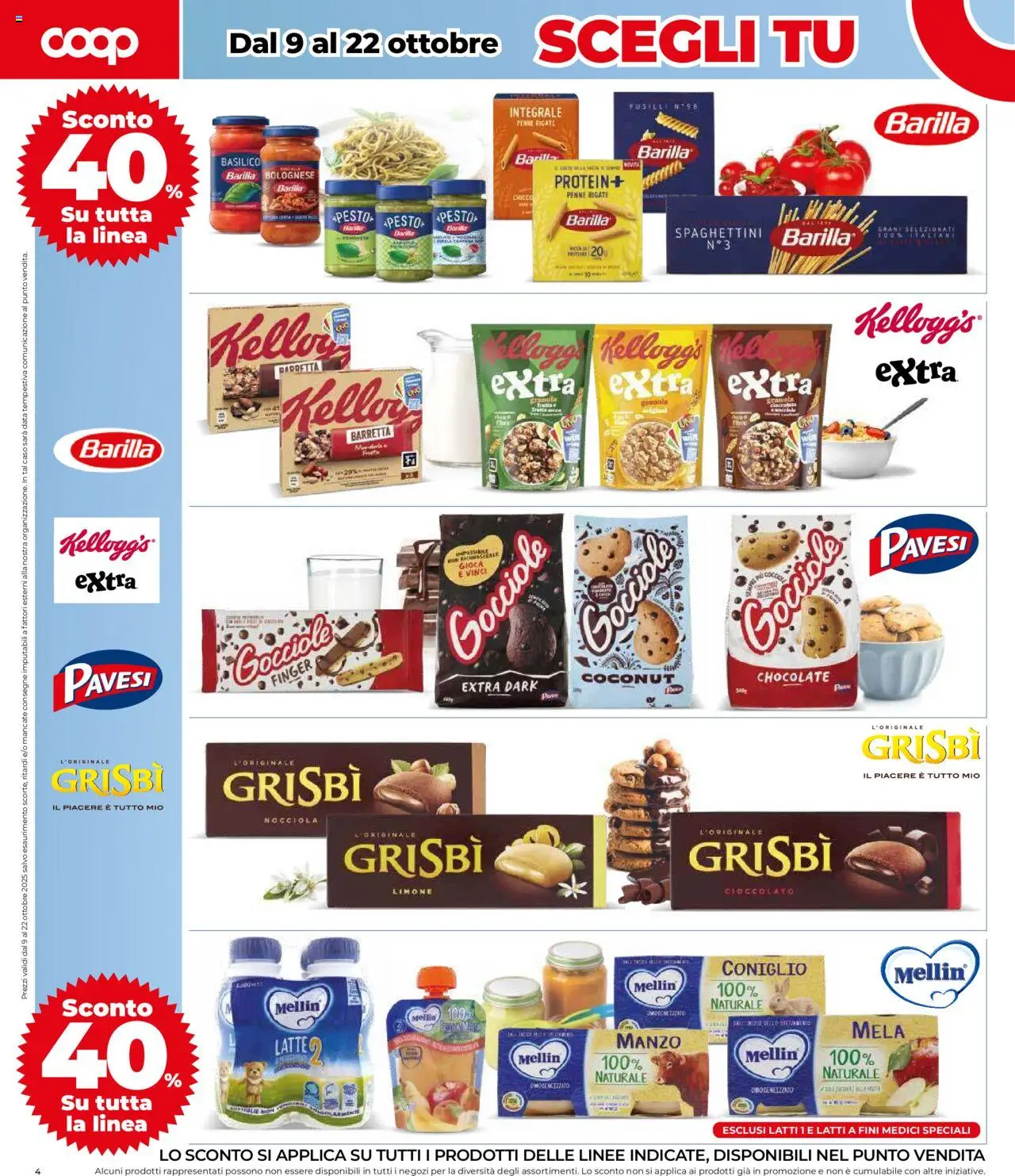 Volantino COOP del 09.10.2025 | Pagina: 4 | Prodotti: Limone, Data, Pesto, Fusilli