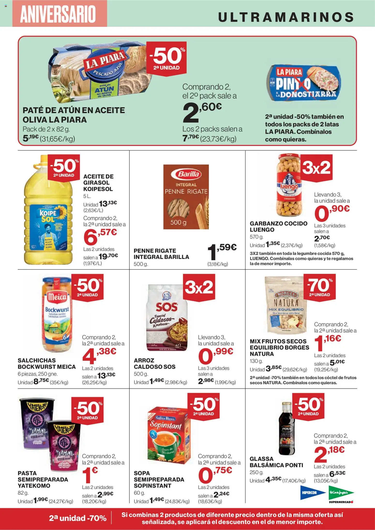 El Corte Inglés ofertas │ válido desde el 23.10.2025 | Página: 27 | Productos: Aceite, Paté, Arroz, Pescado
