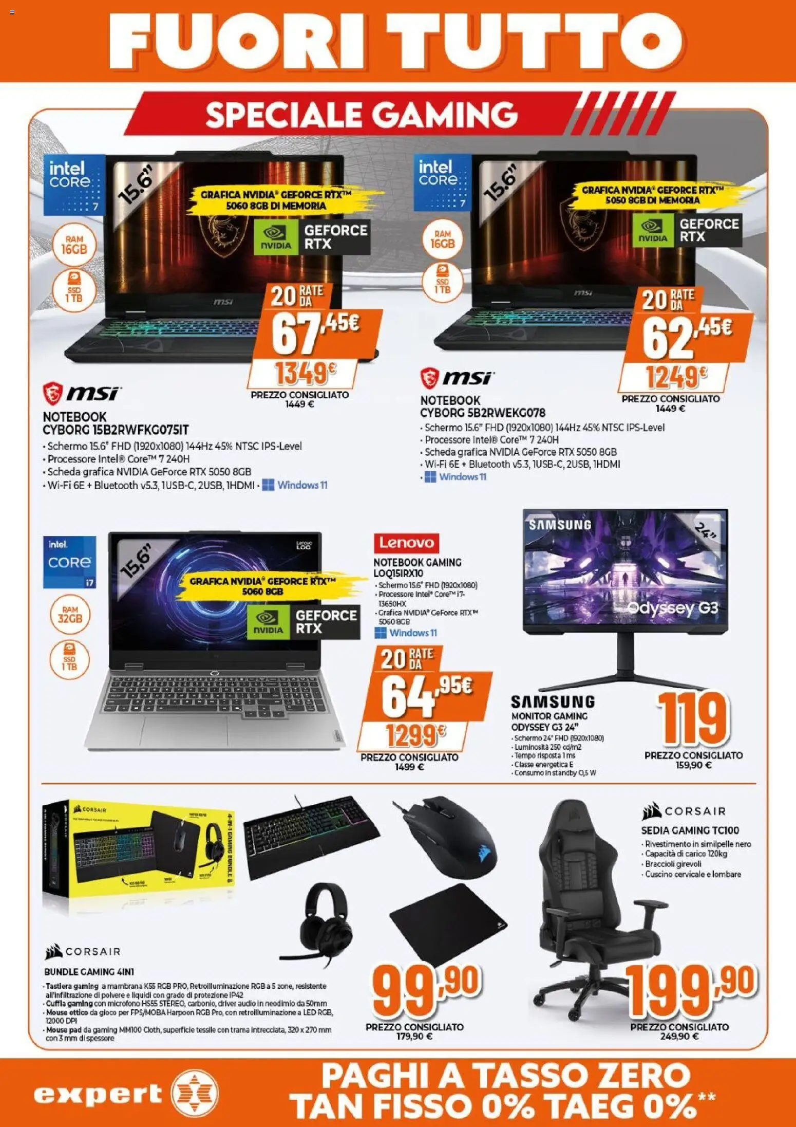 Volantino Expert del 15.01.2026 | Pagina: 14 | Prodotti: Schermo, Braccioli, Tastiera, Audio