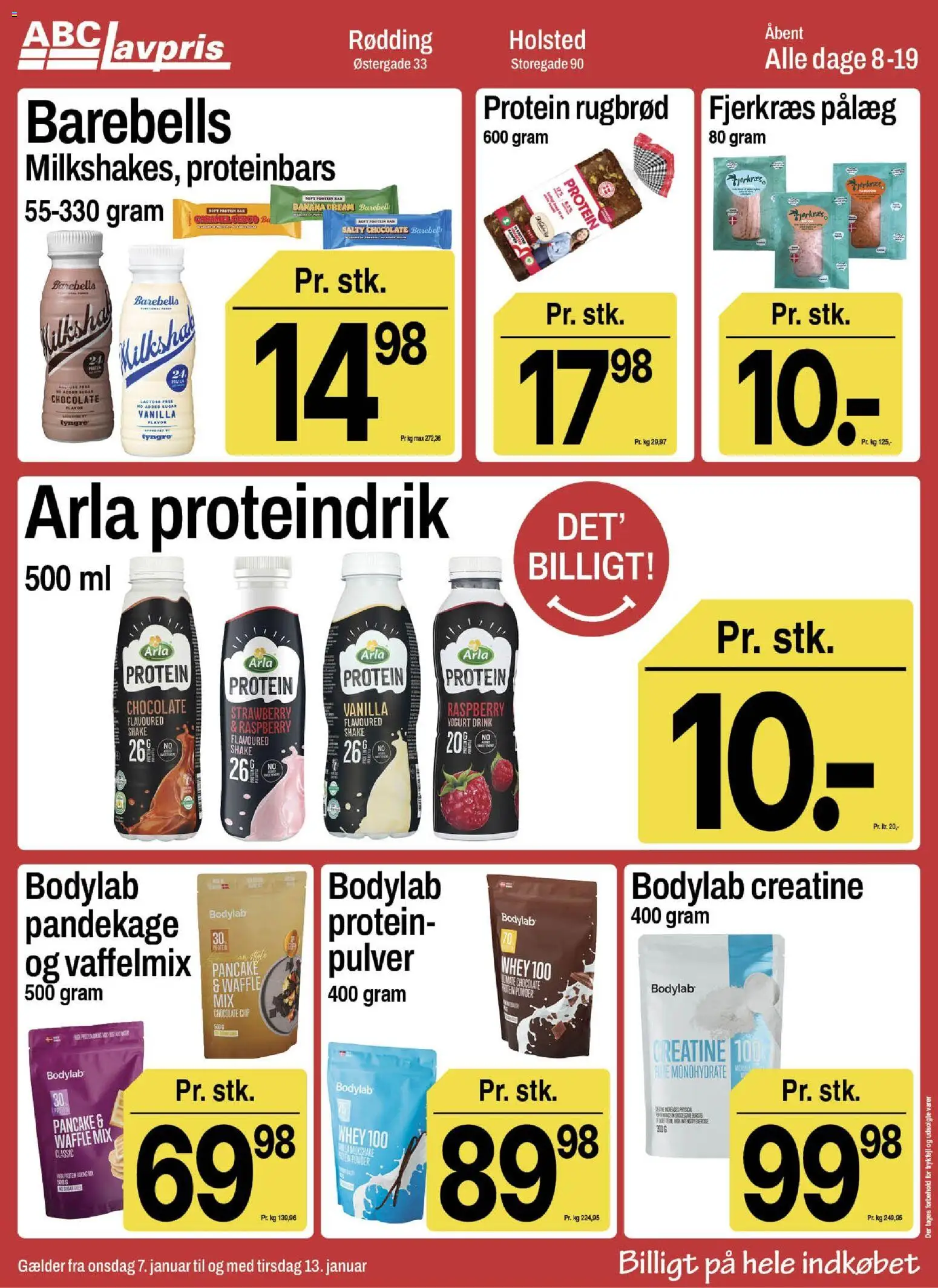 Abc Lavpris tilbudsavis – gyldig fra 07.01.2026 | Side: 2 | Produkter: Vestido de festa, Pålæg, Milkshake, Rugbrød