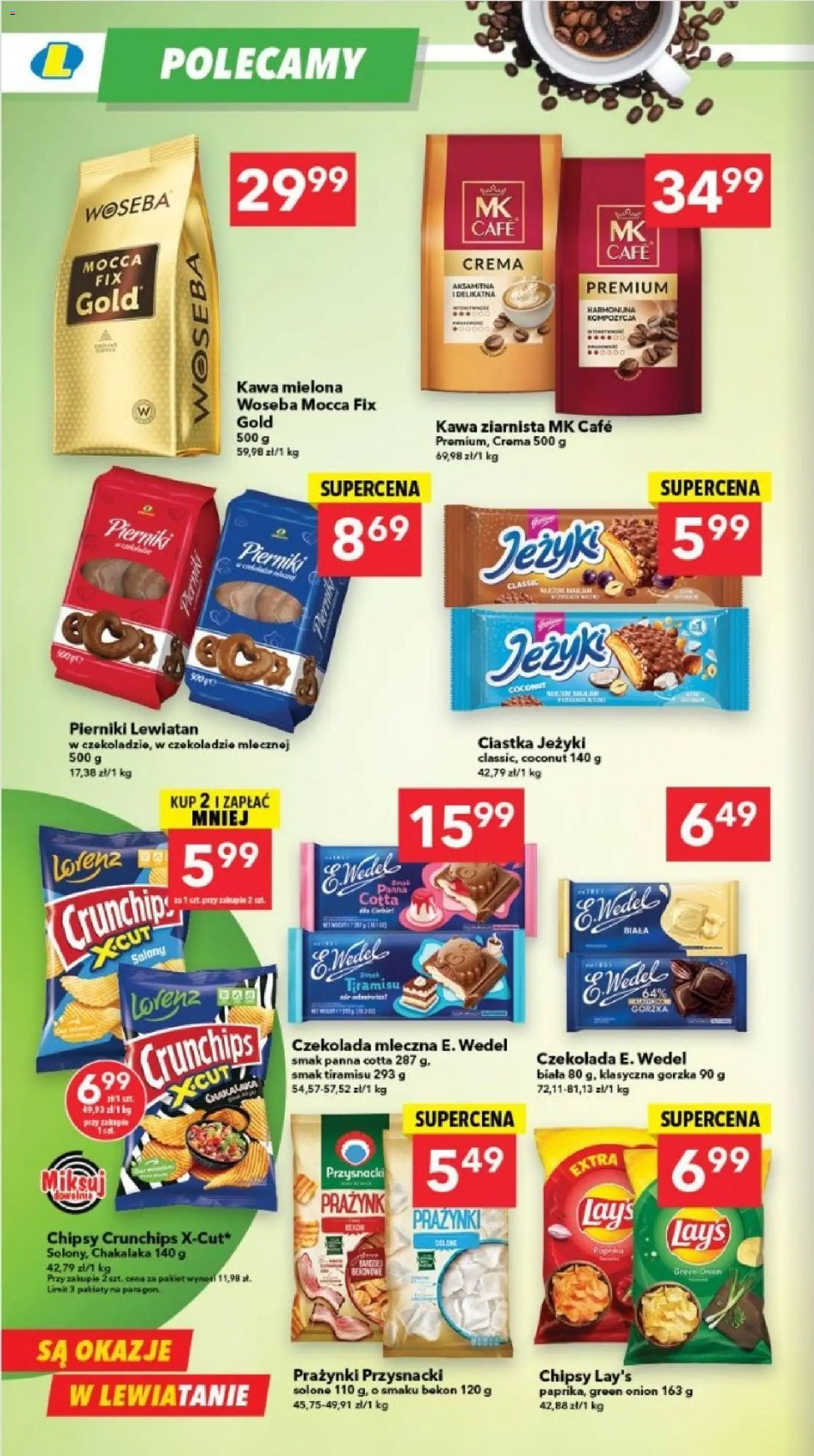 Lewiatan gazetka - Lublin od 06.11.2025 | Strona: 6 | Produkty: Pierniki, Chipsy, Bekon, Tiramisu