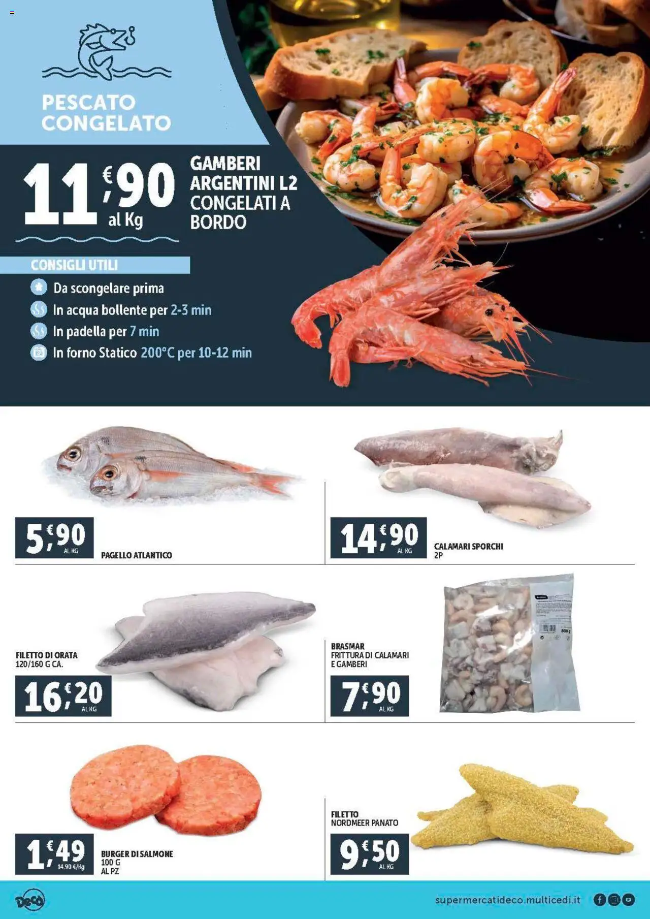 Volantino Decò del 08.08.2025 | Pagina: 2 | Prodotti: Gamberi, Acqua, Orata, Padella