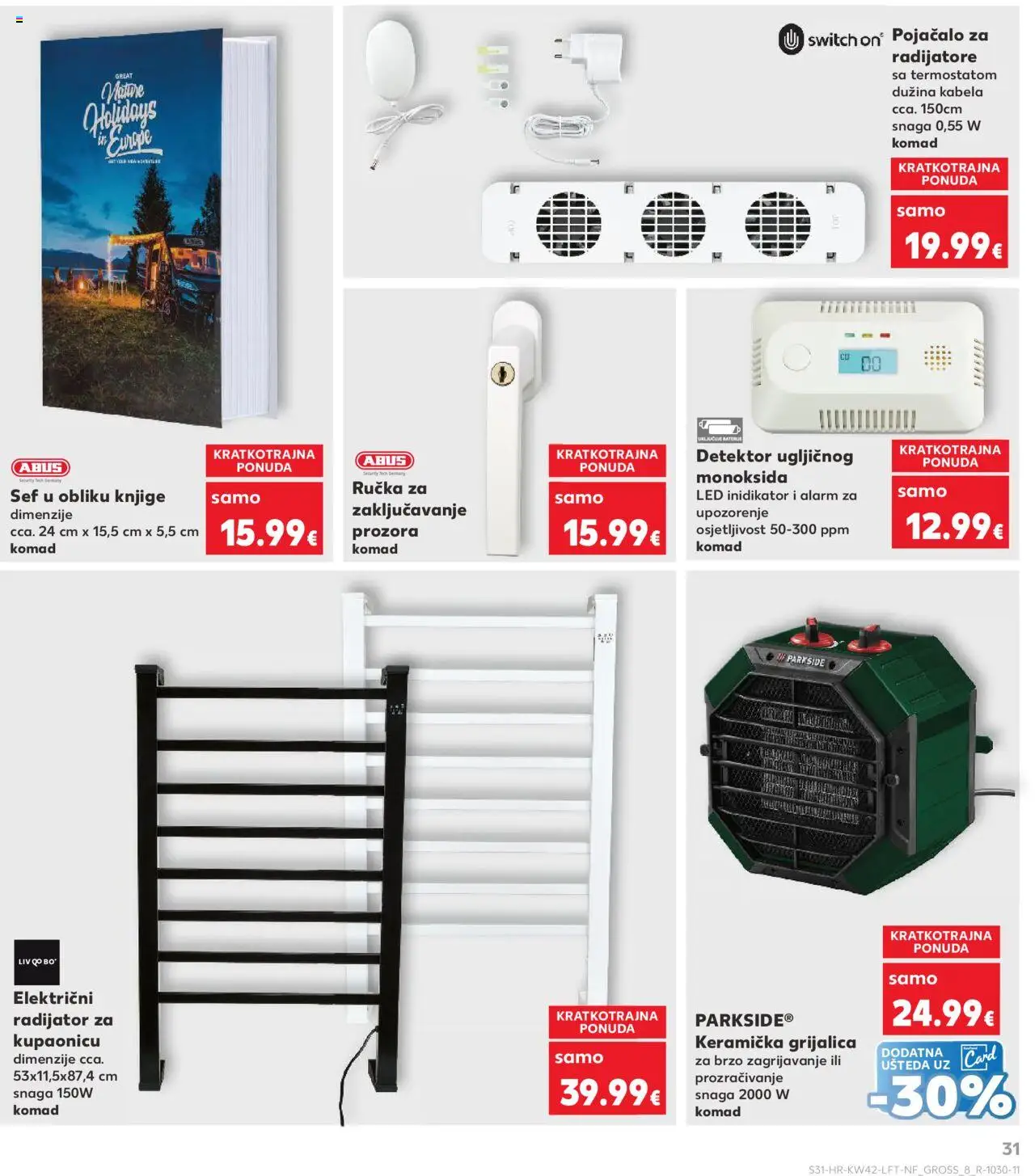 Kaufland katalog | vrijedi od 15.10.2025 | Stranica: 31 | Proizvodi: Radijator, Sef, Parkside