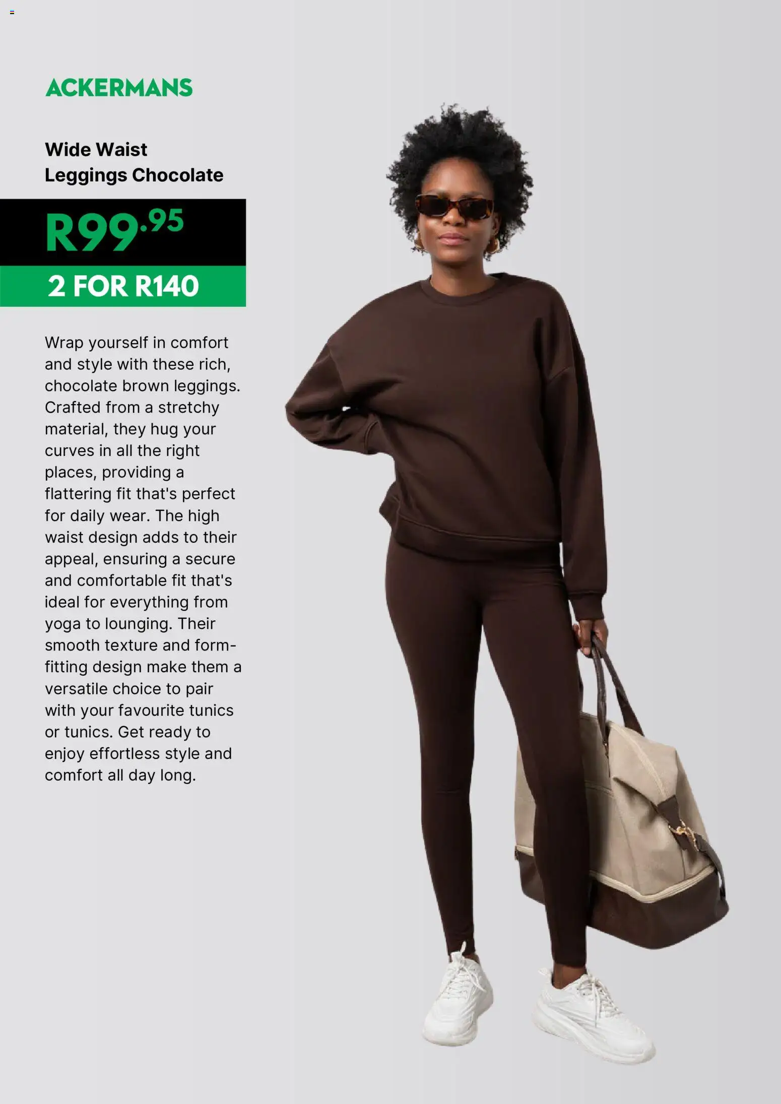 New Ackermans catalogue – valid from 23.03.2026 | Page: 3 | Products: Leggings, Chocolate