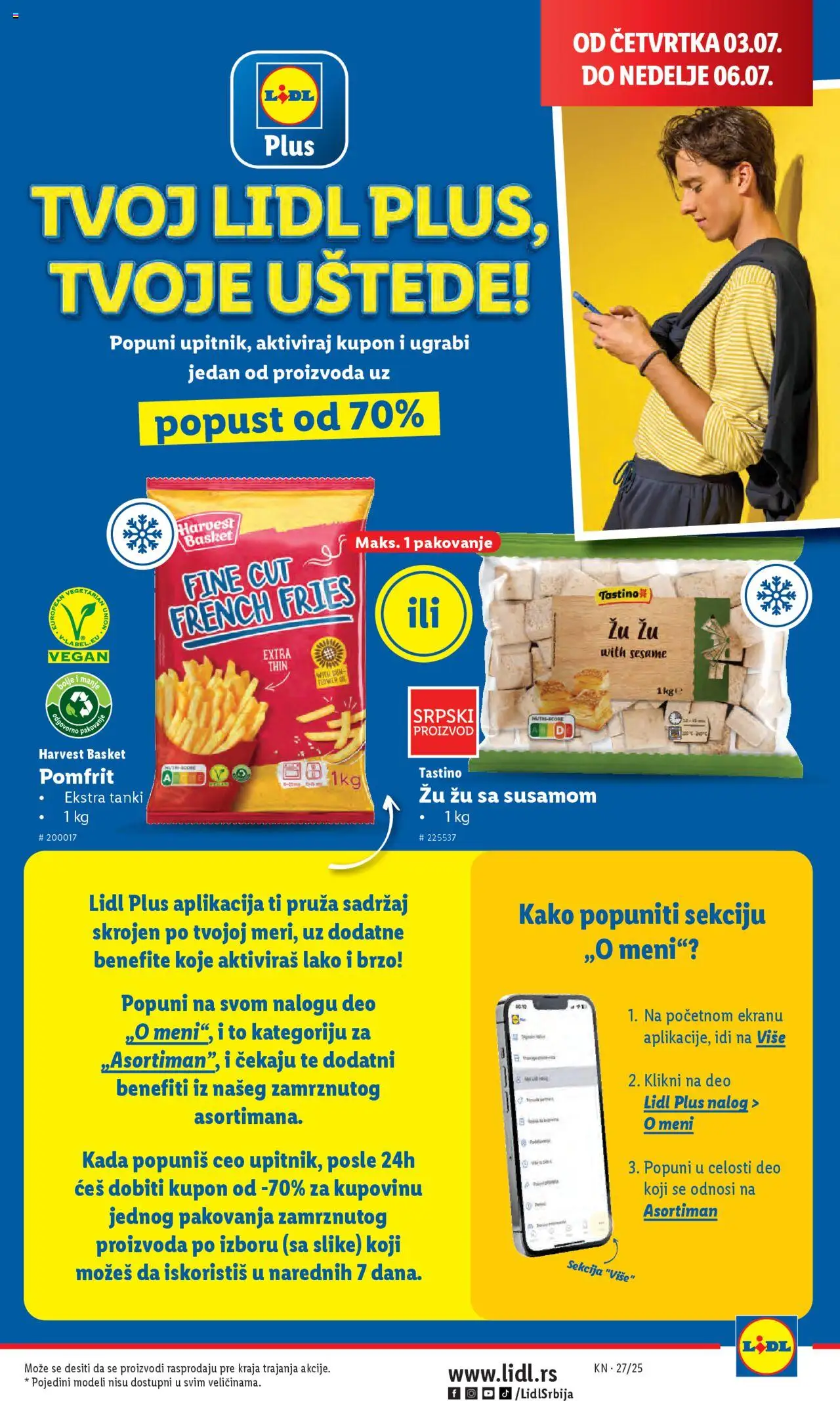 Lidl katalog - važi od 03.07.2025 | Strana: 51 | Proizvode: Pomfrit, Pakovanje