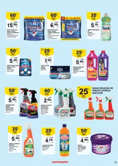 Pré-visualização ABRILHANTADOR 0% FINISH, EMB.:400 ML 12,98€/L válido de 24.02.2026 | Página: 13 | Produtos: Abrilhantador, Sal, Soda cáustica, Soda