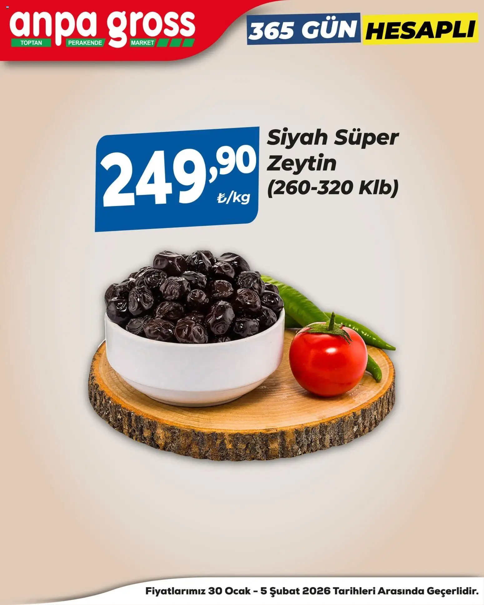 Anpa Gross Katalog - 30.01.2026 tarihinden itibaren geçerlidir | Sayfa: 9 | Ürünler: Zeytin, Ocak