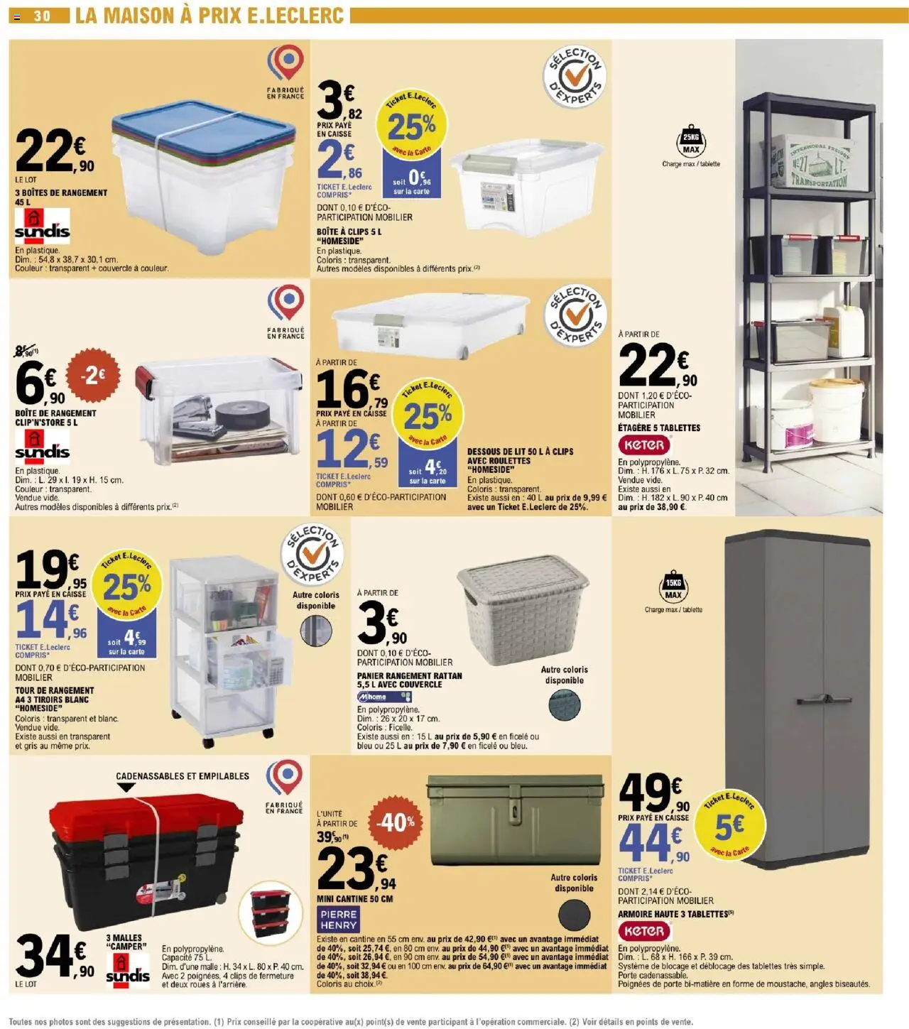  | Page: 30 | Produits: Tablette, Poignées, Armoire, Tiroirs