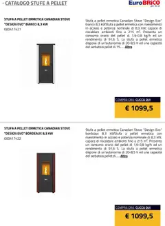 Anteprima del volantino Eurobrico Stufe a Pellet catalogo valido a partire dal 23.07.2025 | Pagina: 40 | Prodotti: Pellet, Stufa a pellet, Stufa