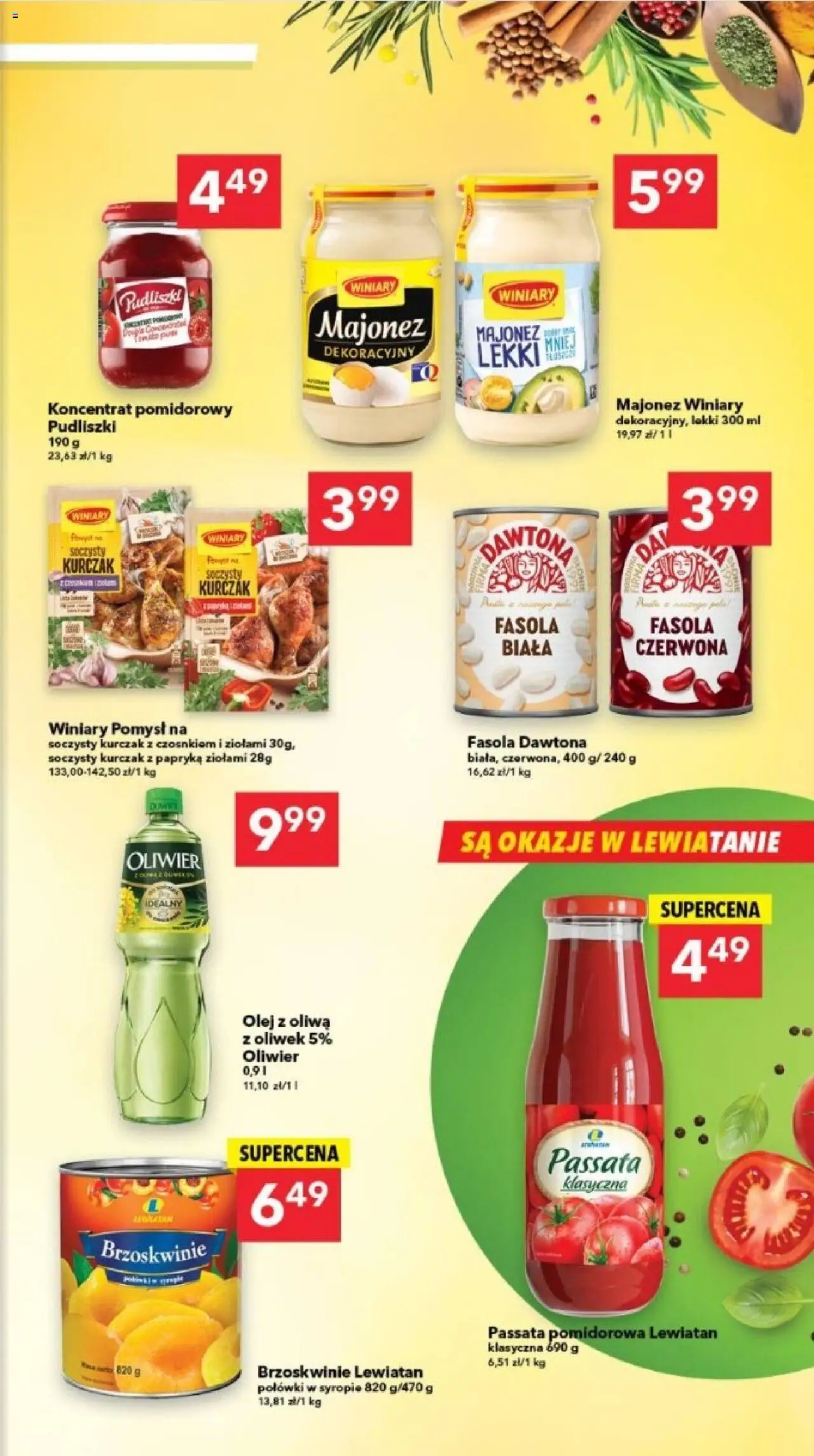 Lewiatan gazetka - Legnica od 23.10.2025 | Strona: 7 | Produkty: Kurczak, Koncentrat pomidorowy, Papryka, Majonez winiary