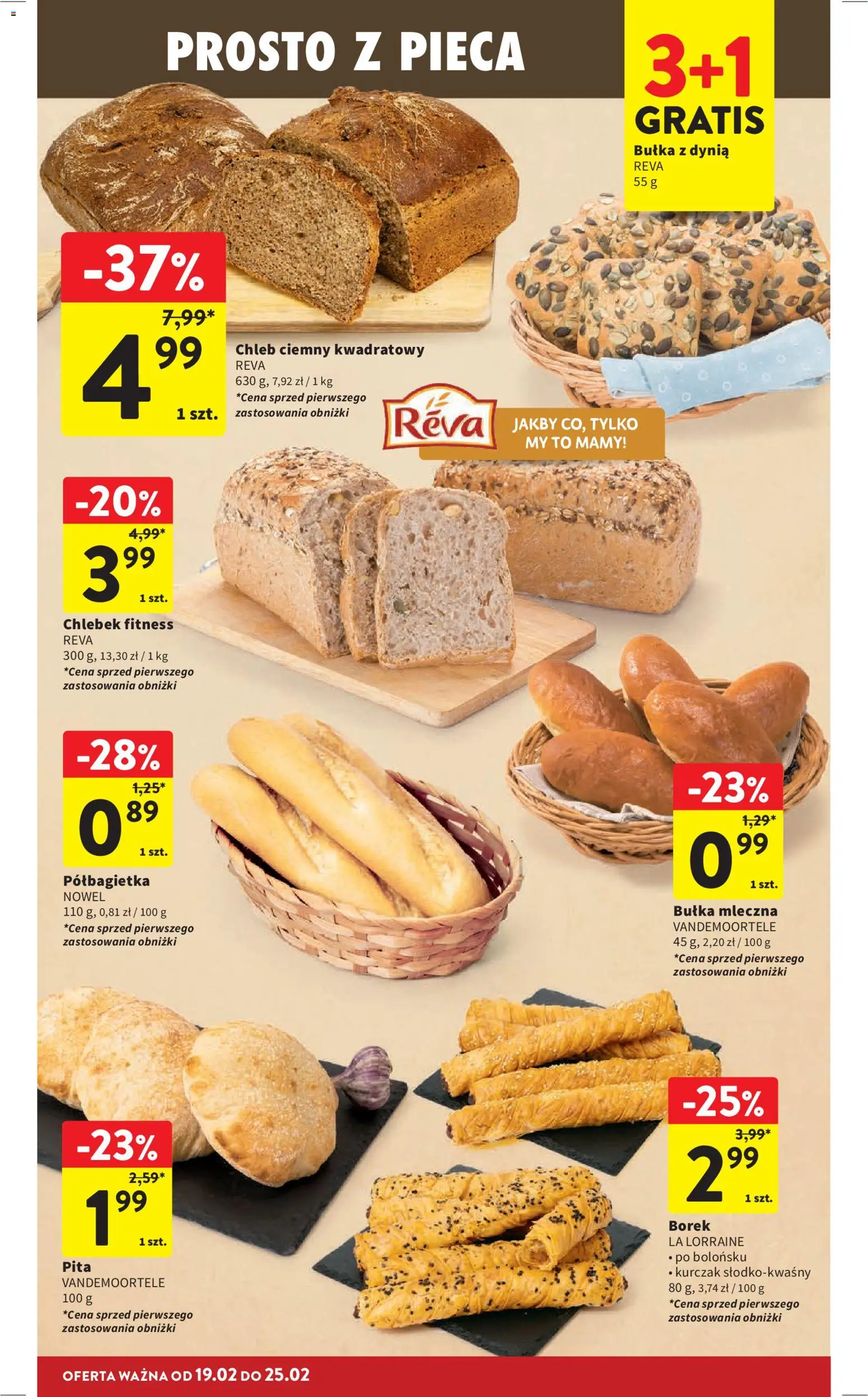 Intermarche Gazetka od 19.02.2026 | Strona: 26 | Produkty: Kurczak, Chleb ciemny, Bułka, Chleb
