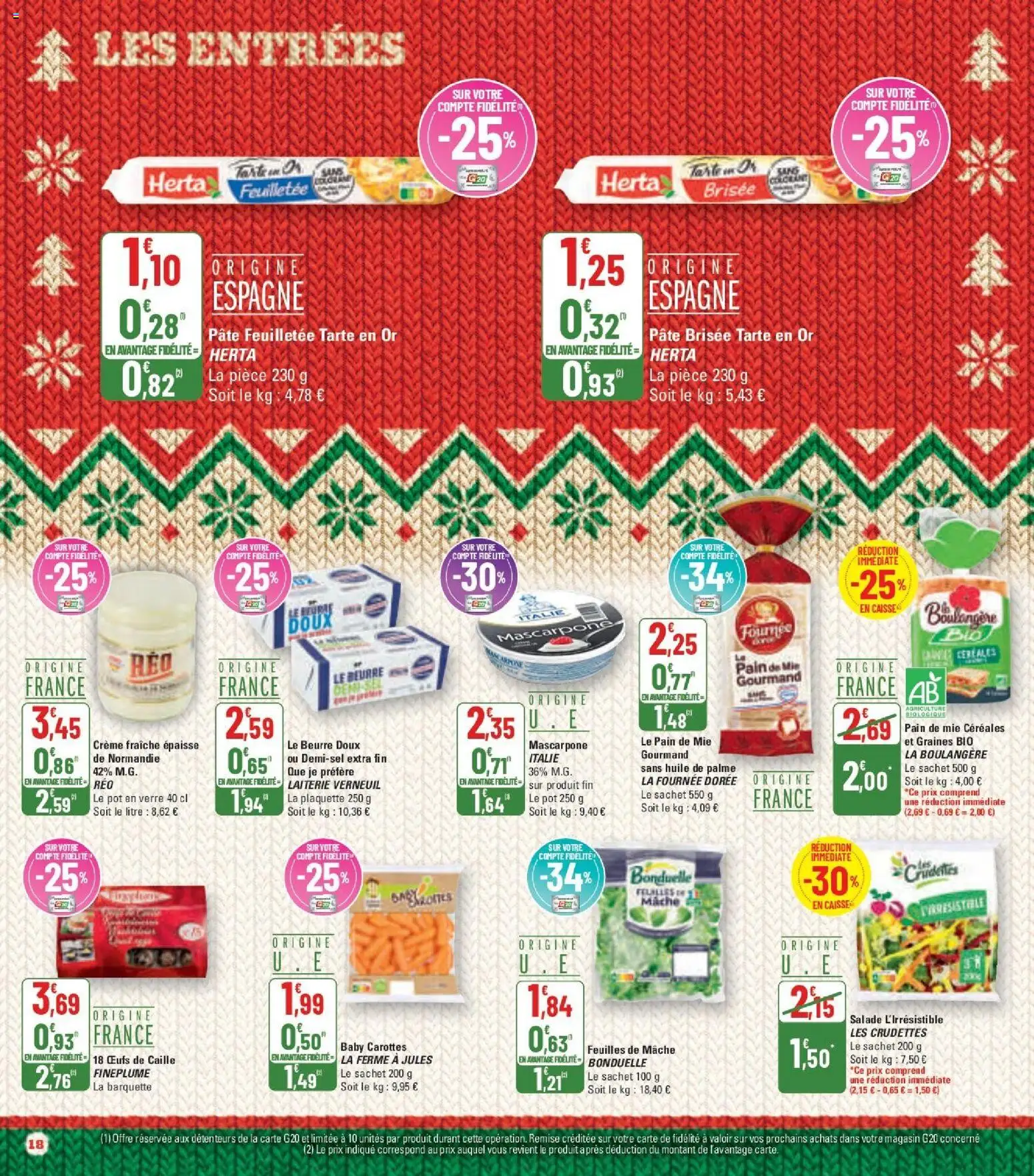 {H1} | Page: 18 | Produits: Mâche, Pâte brisée, Pâte feuilletée, Crème