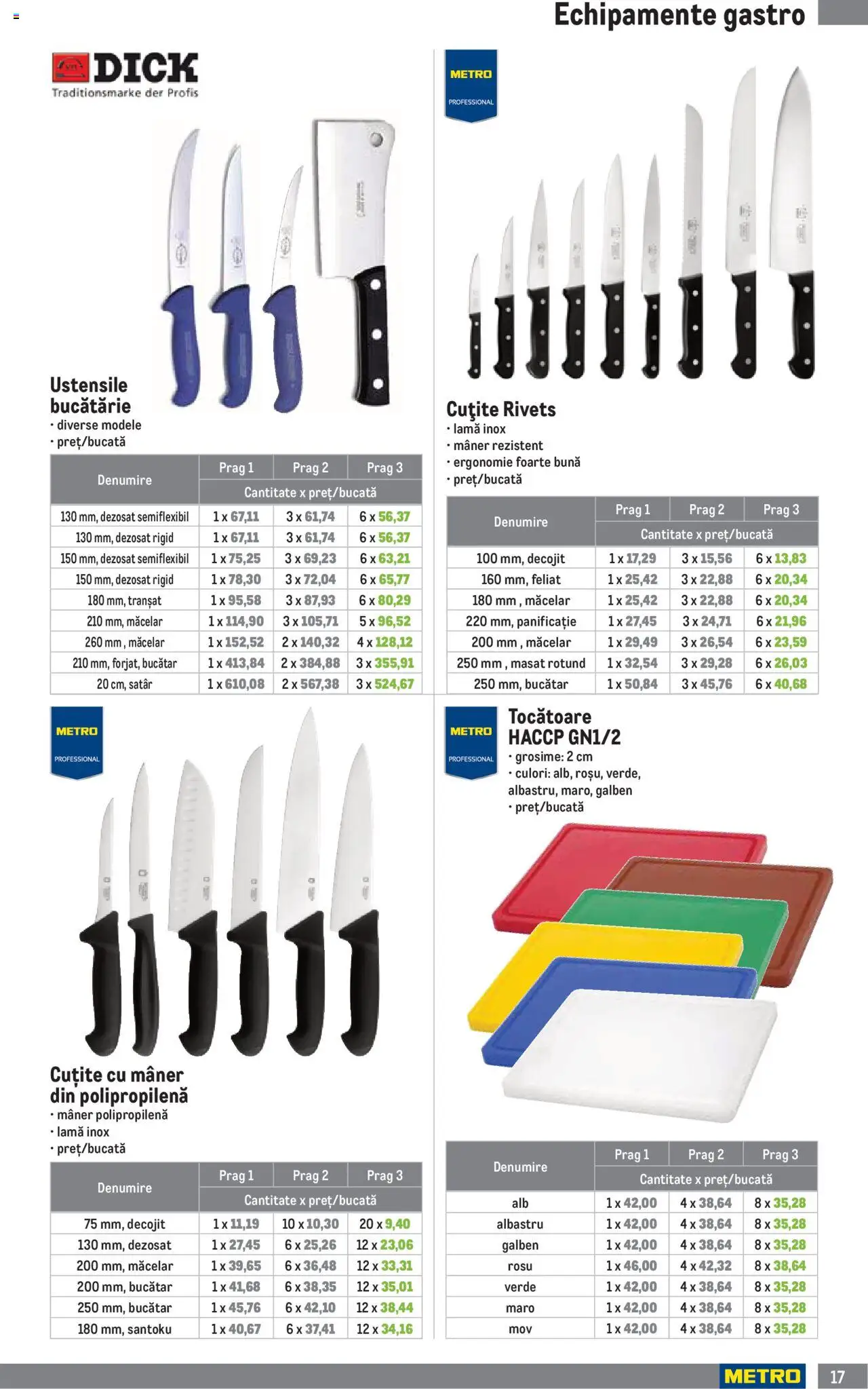 Noul catalog Metro – valabil de la 01.10.2025 | Pagină: 17 | Produse: Mâner, Bucătărie, Su sebili